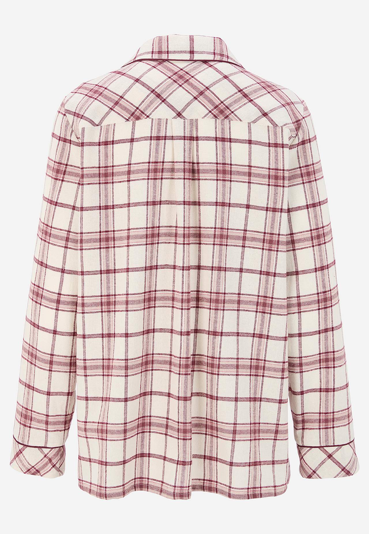 Geruite pyjama van flanel