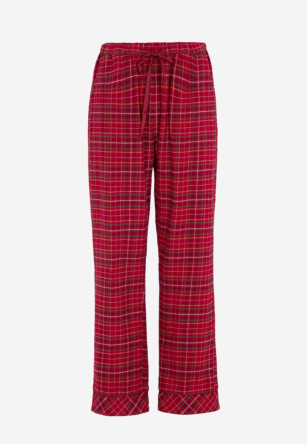 Geruite pyjama van flanel