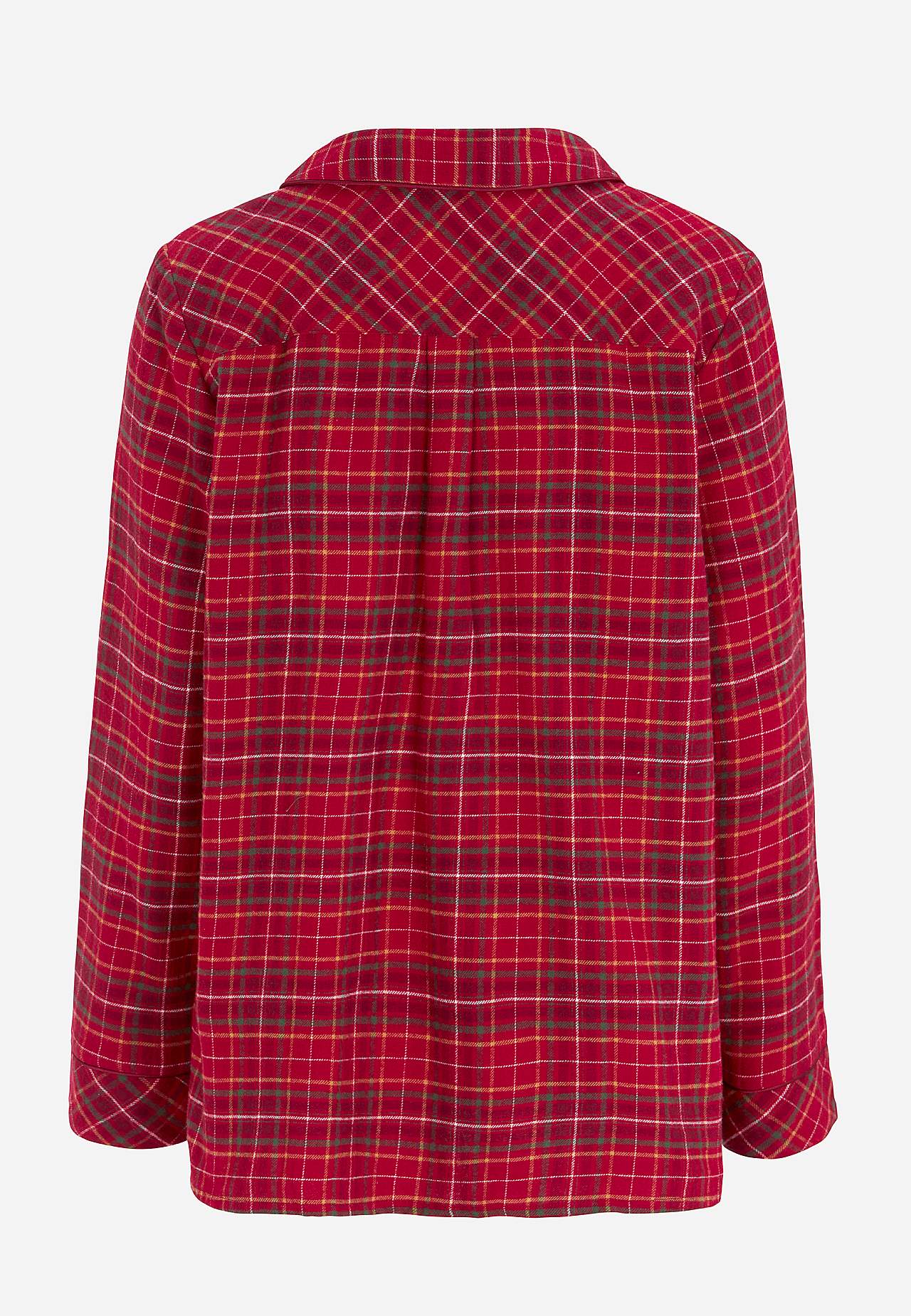 Geruite pyjama van flanel