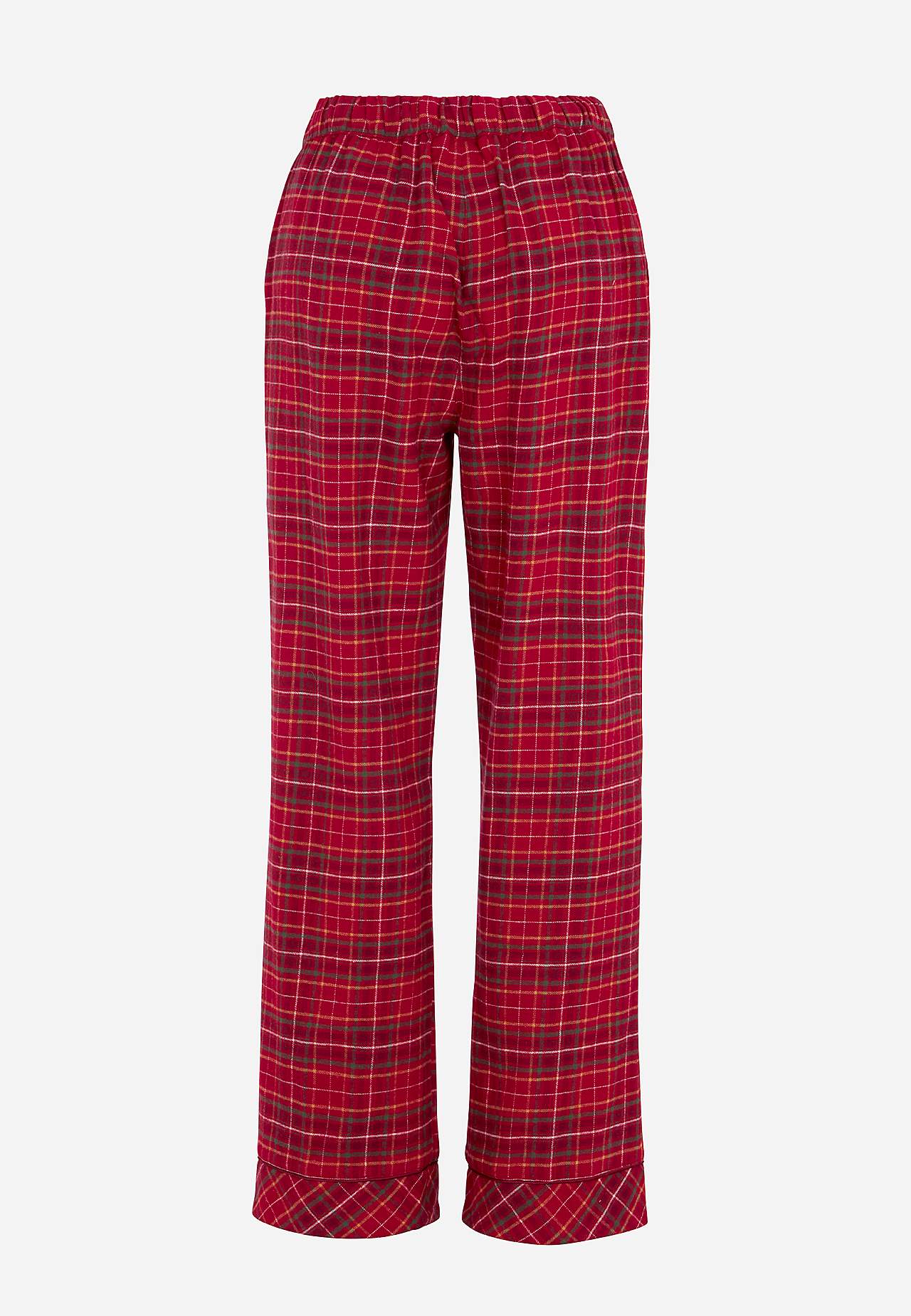 Geruite pyjama van flanel