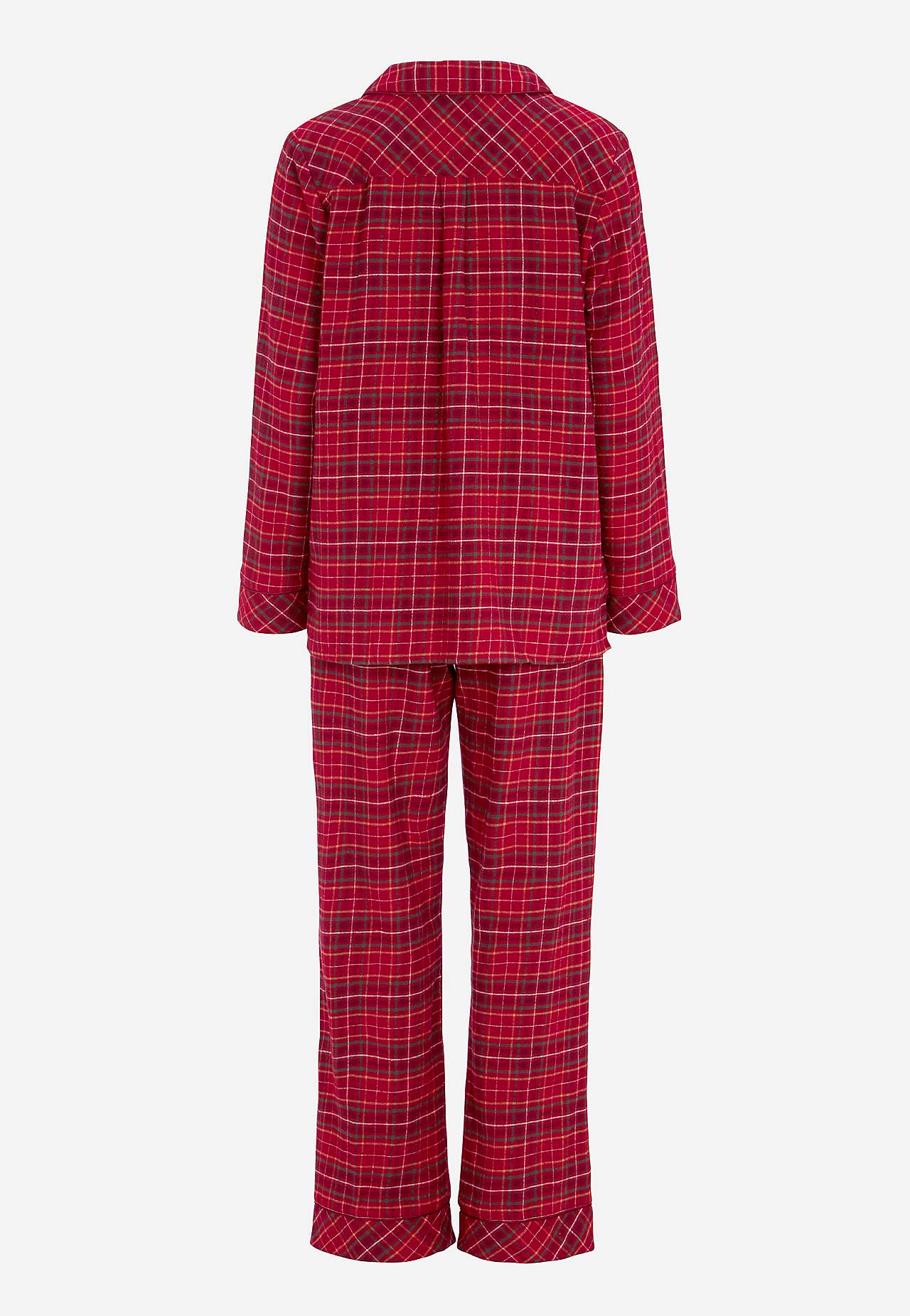 Geruite pyjama van flanel