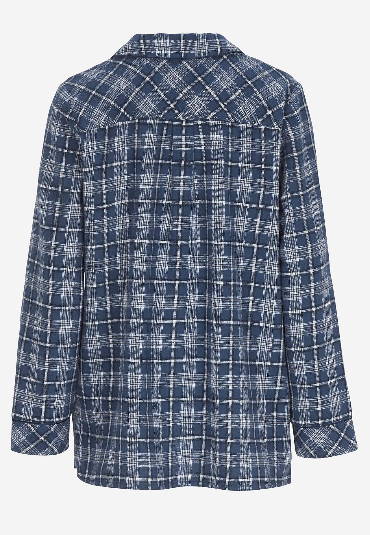 Geruite pyjama van flanel