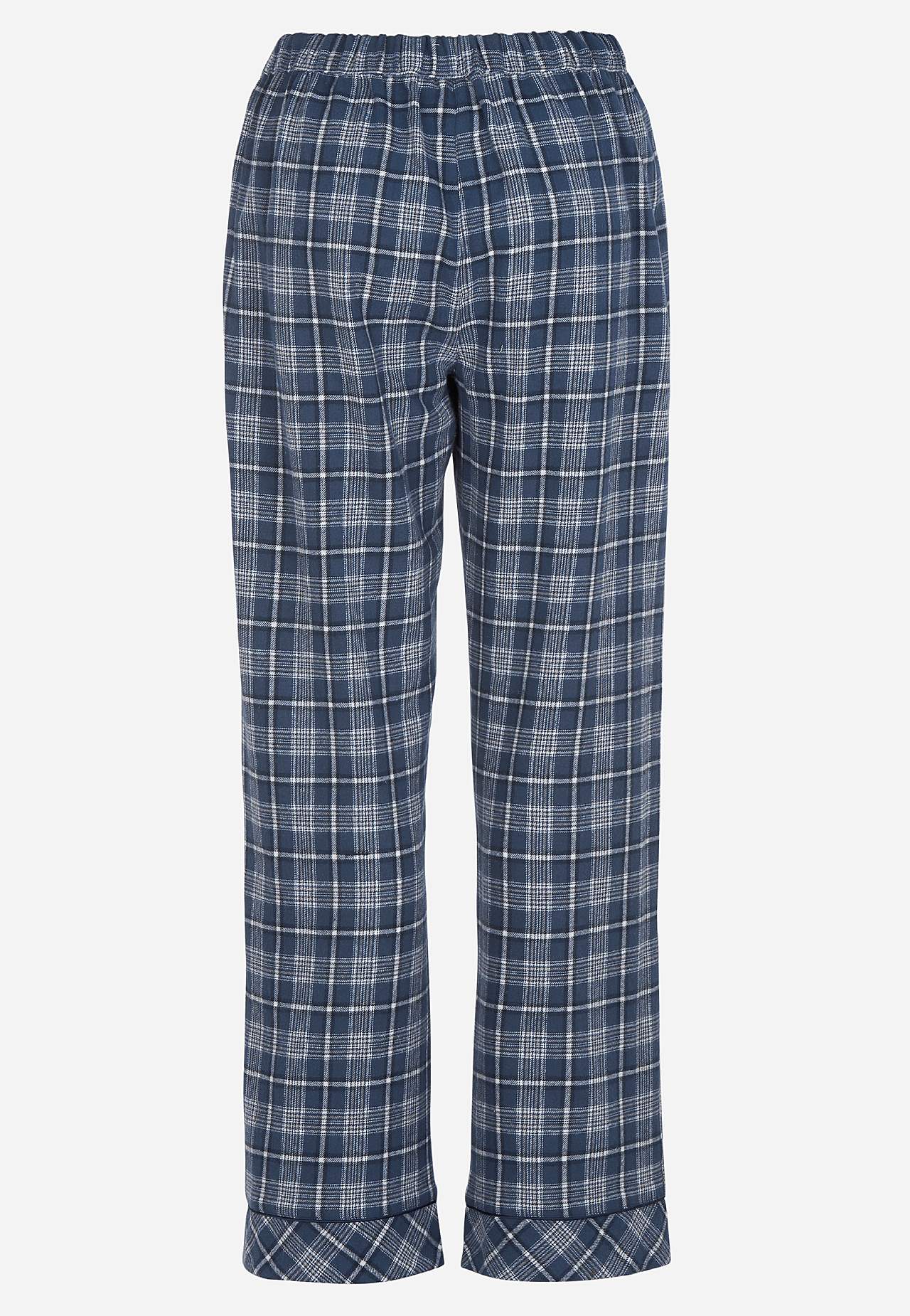 Geruite pyjama van flanel