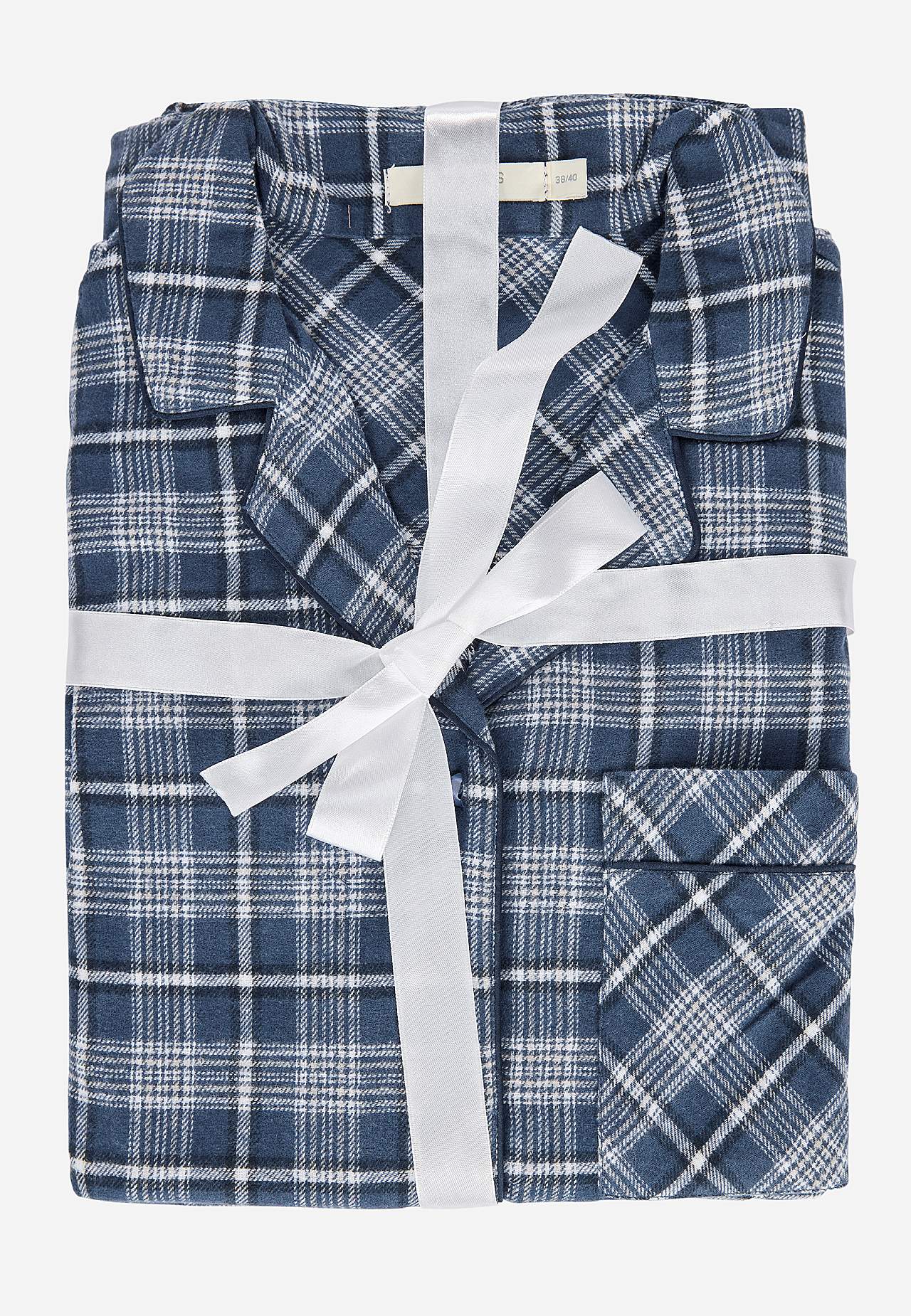 Geruite pyjama van flanel