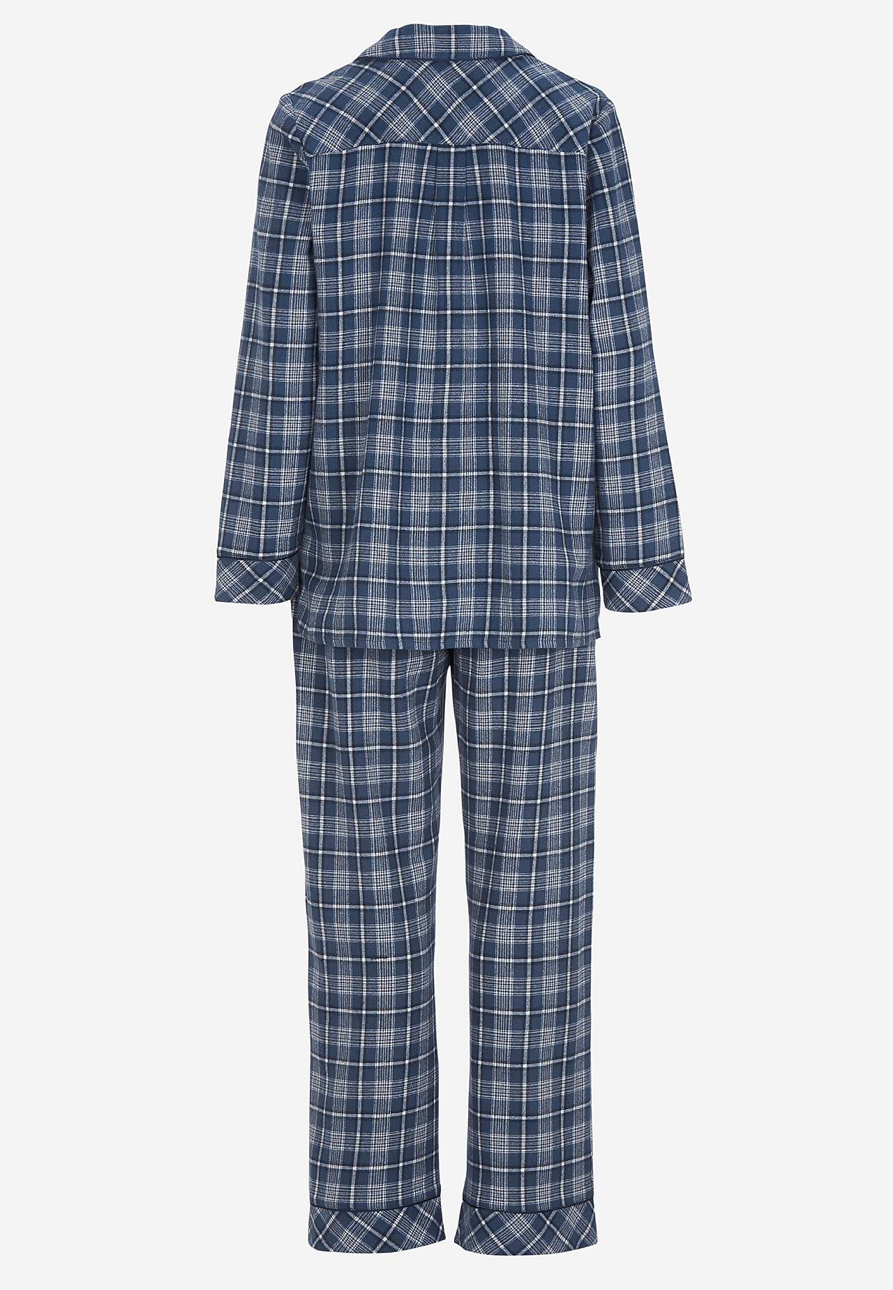 Geruite pyjama van flanel