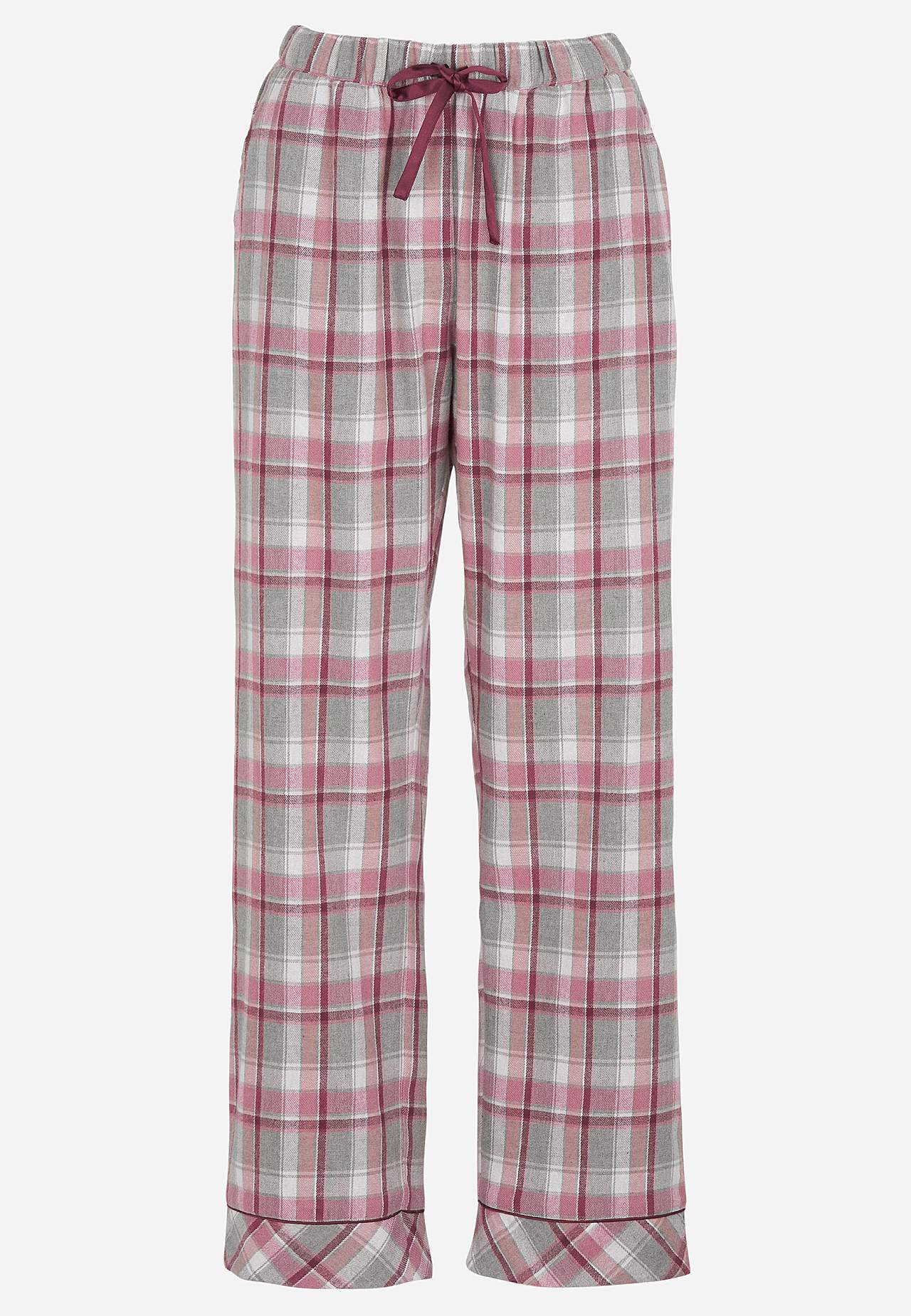 Geruite pyjama van flanel