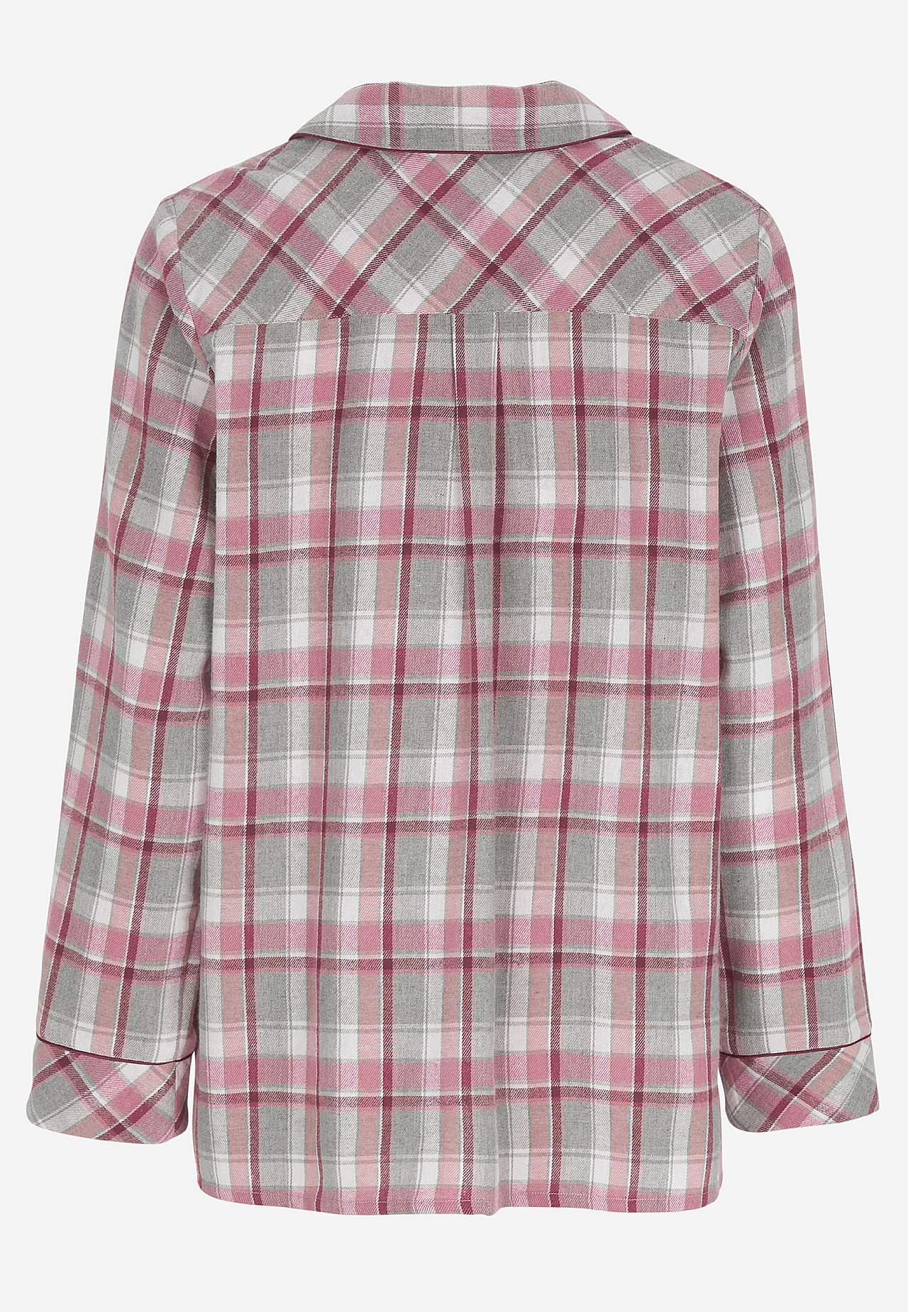Geruite pyjama van flanel