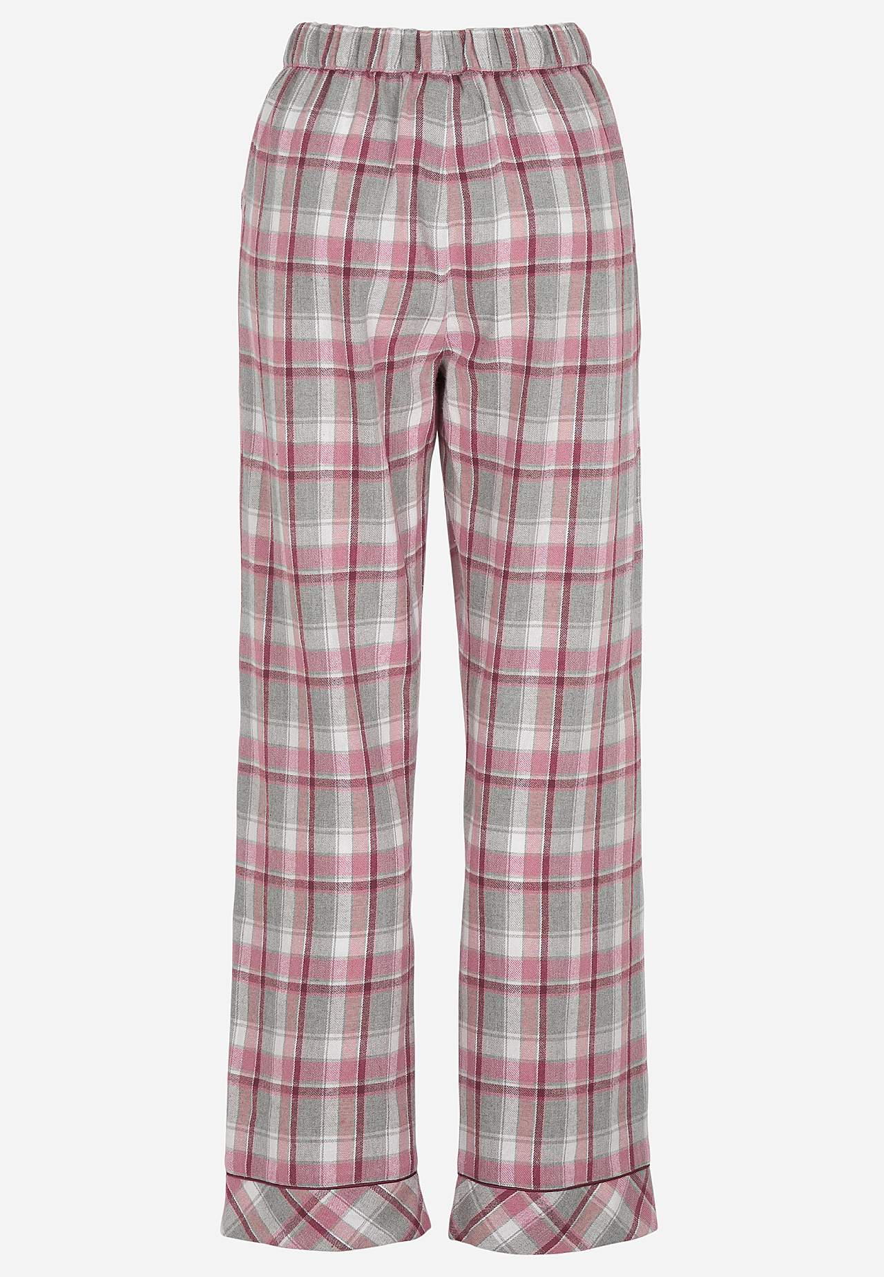 Geruite pyjama van flanel