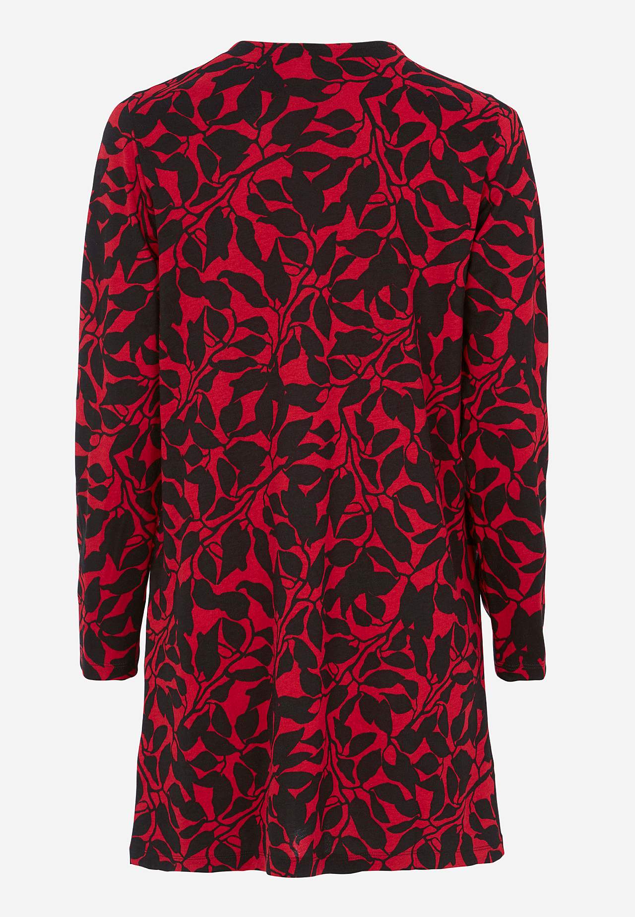 Jersey tuniek met zakken en een v-hals