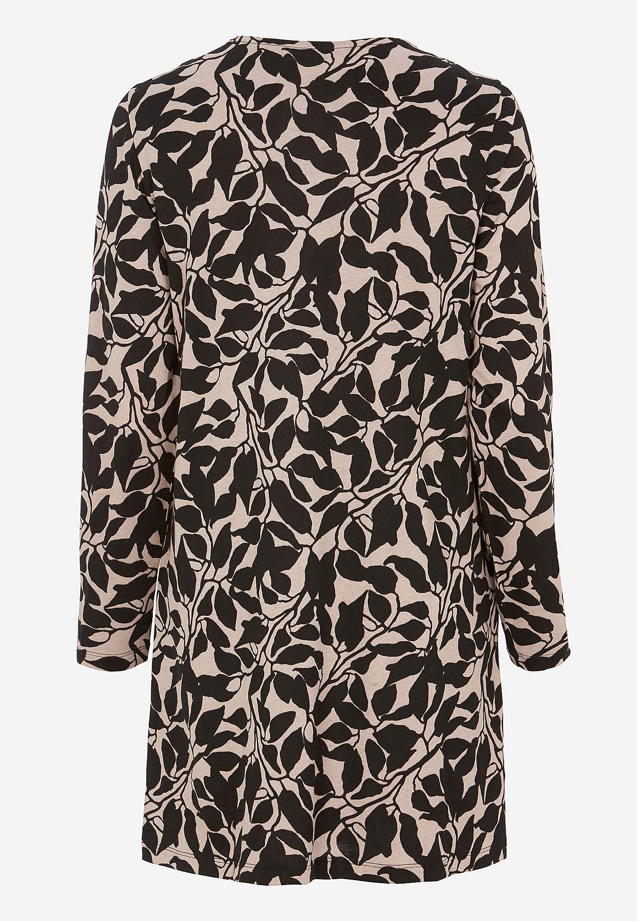 Jersey tuniek met zakken en een v-hals