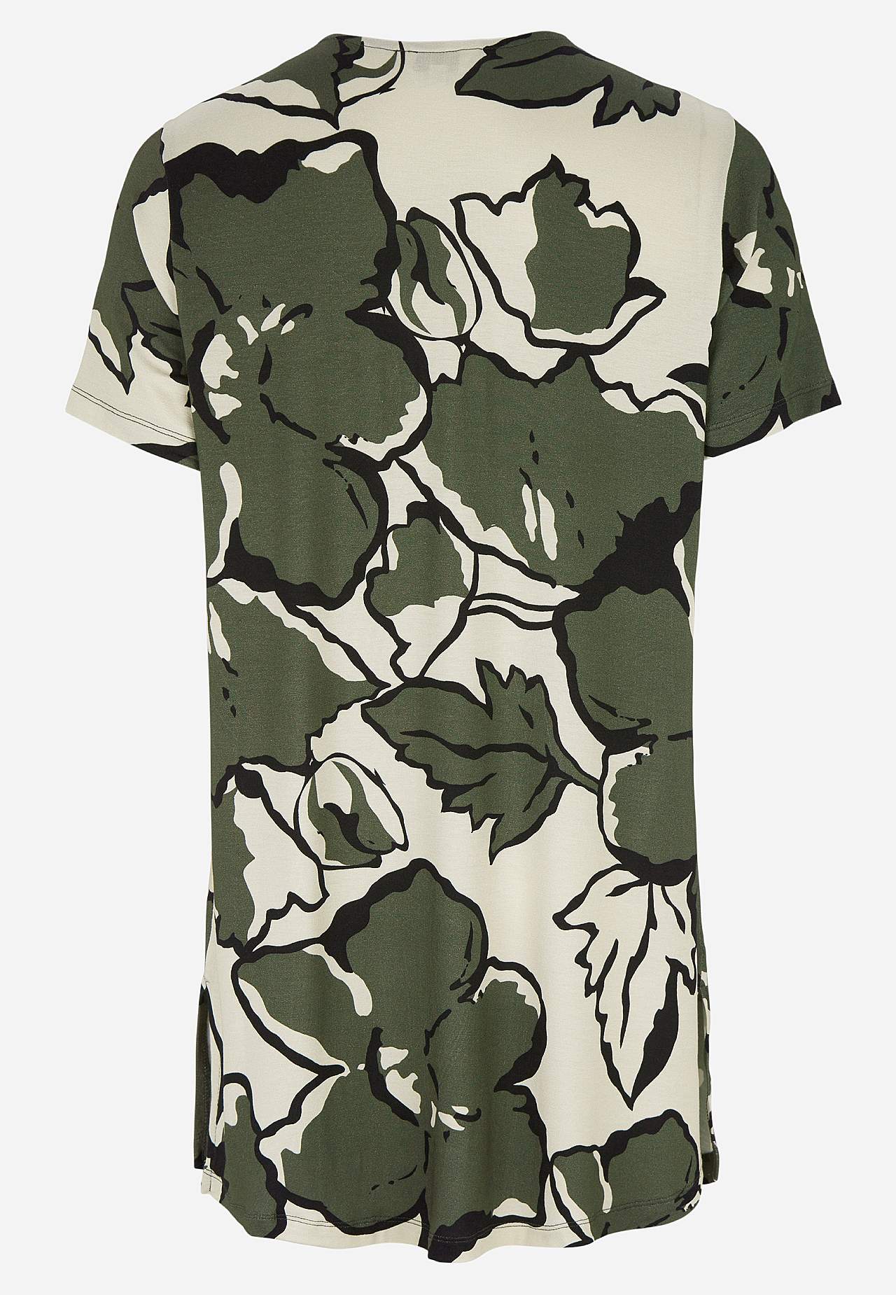 Jersey tuniek met een v-hals