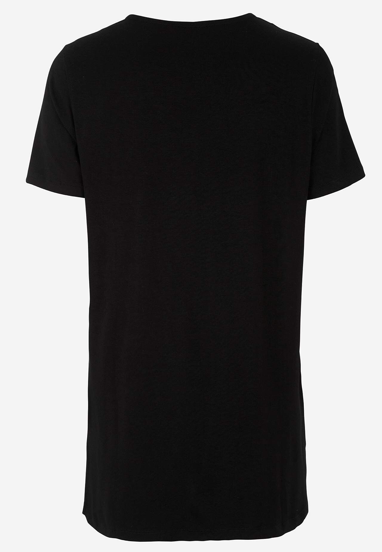 Jersey tuniek met een v-hals