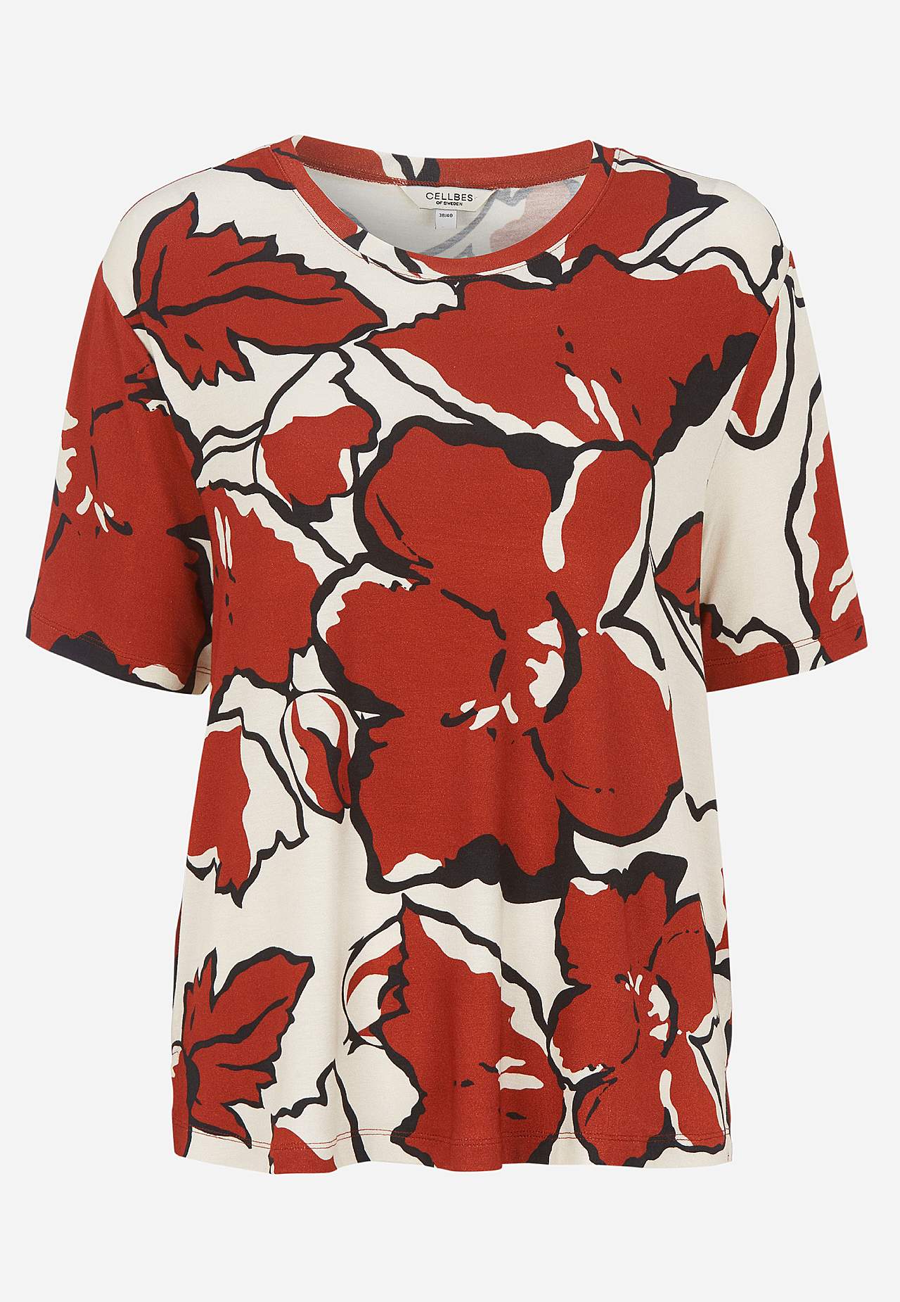 Jersey-topje met ronde hals