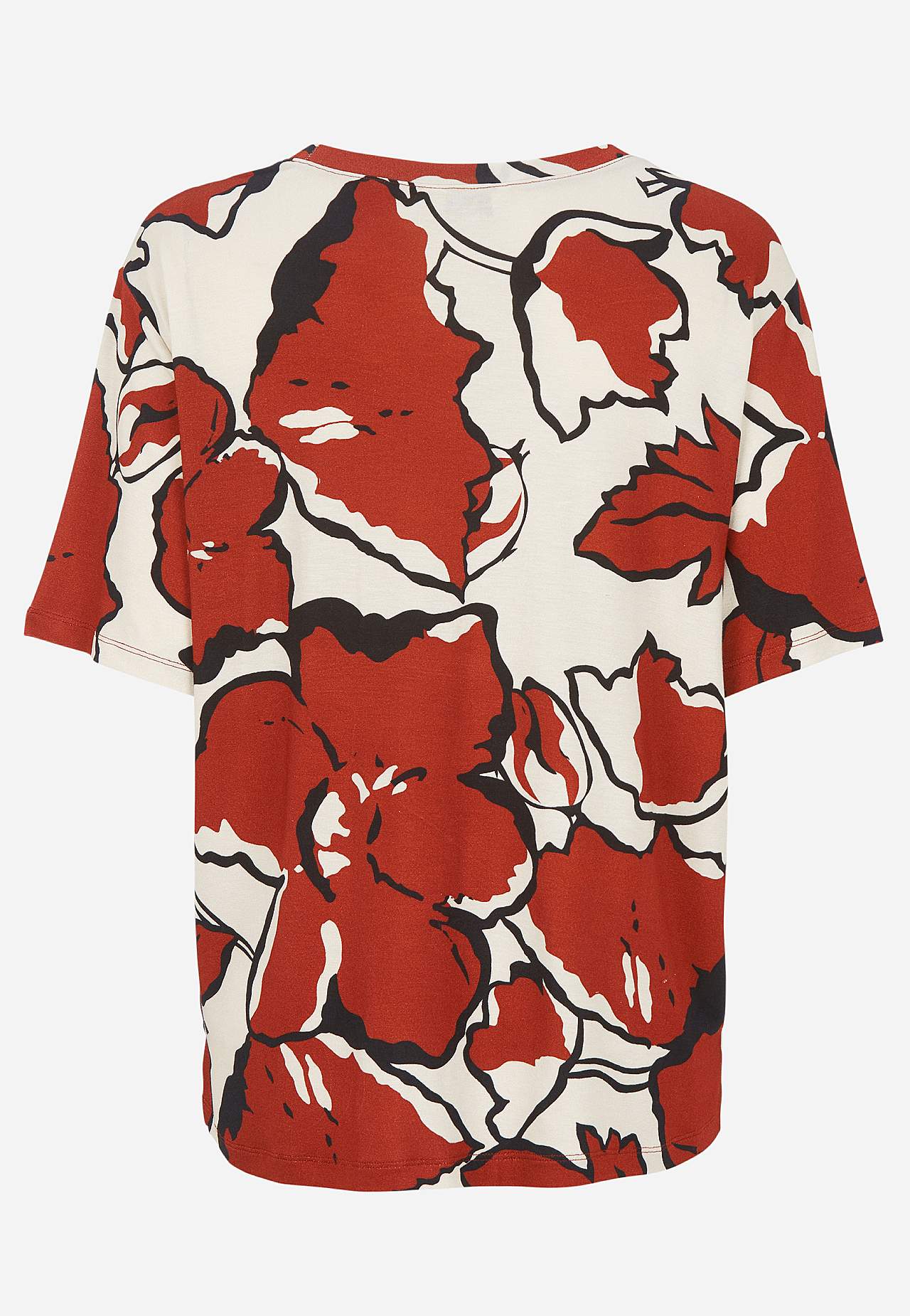 Jersey-topje met ronde hals