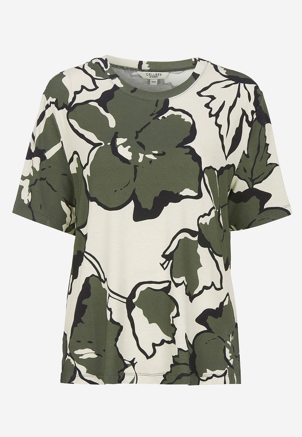 Jersey-topje met ronde hals