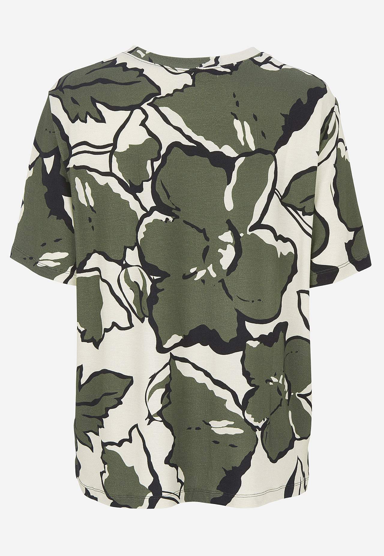 Jersey-topje met ronde hals