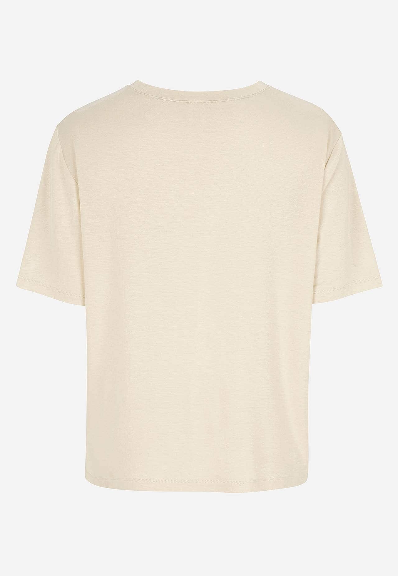 Jersey-topje met ronde hals