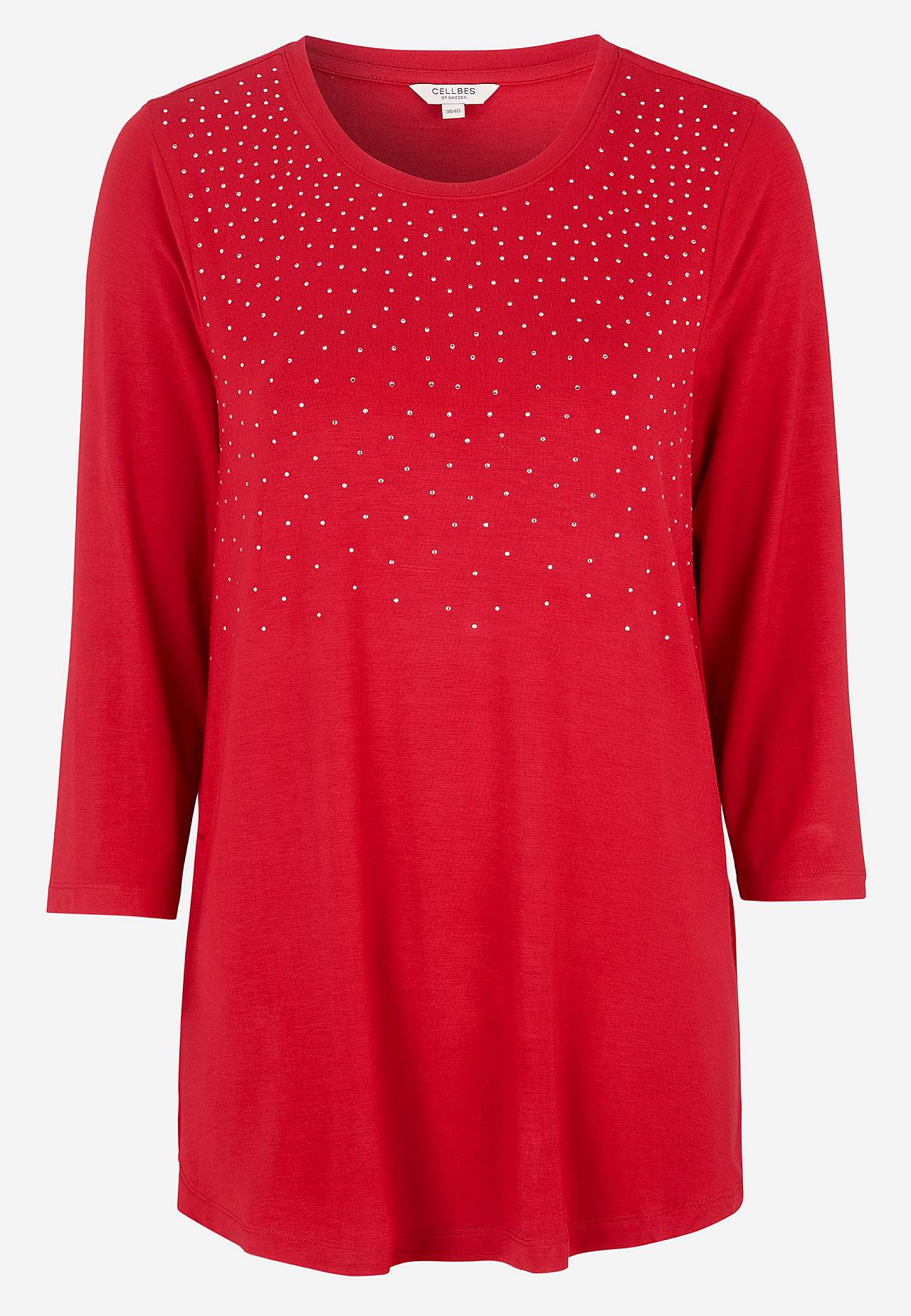 Jersey tuniek met bergkristal details