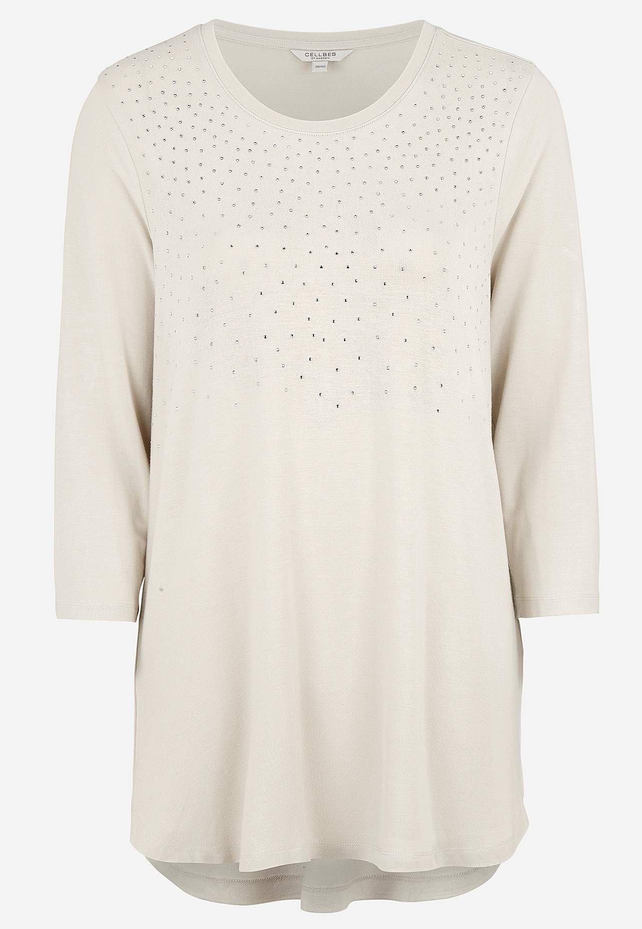 Jersey tuniek met bergkristal details