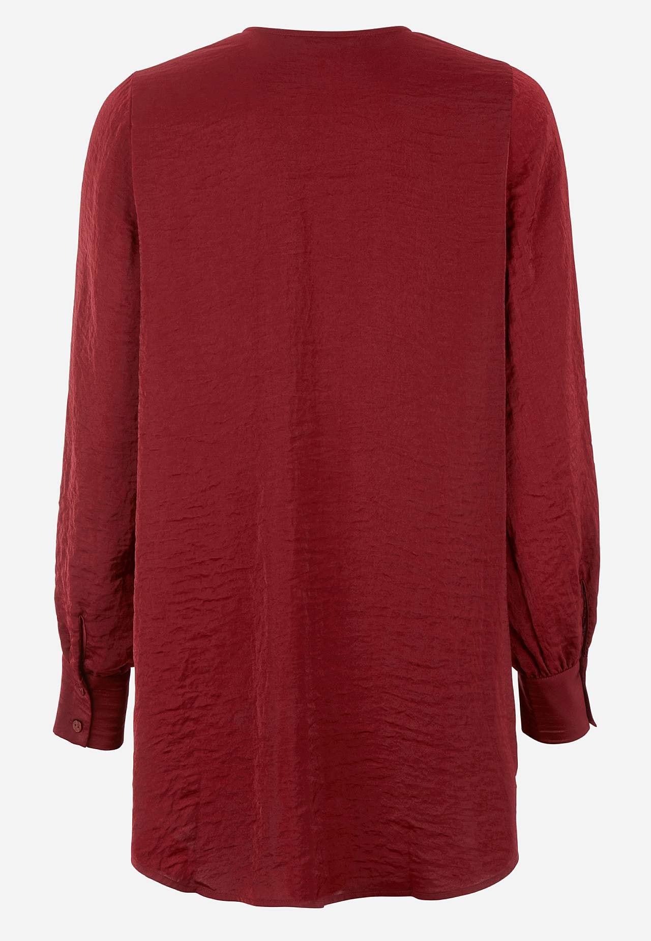 Tuniek met ruchekraag