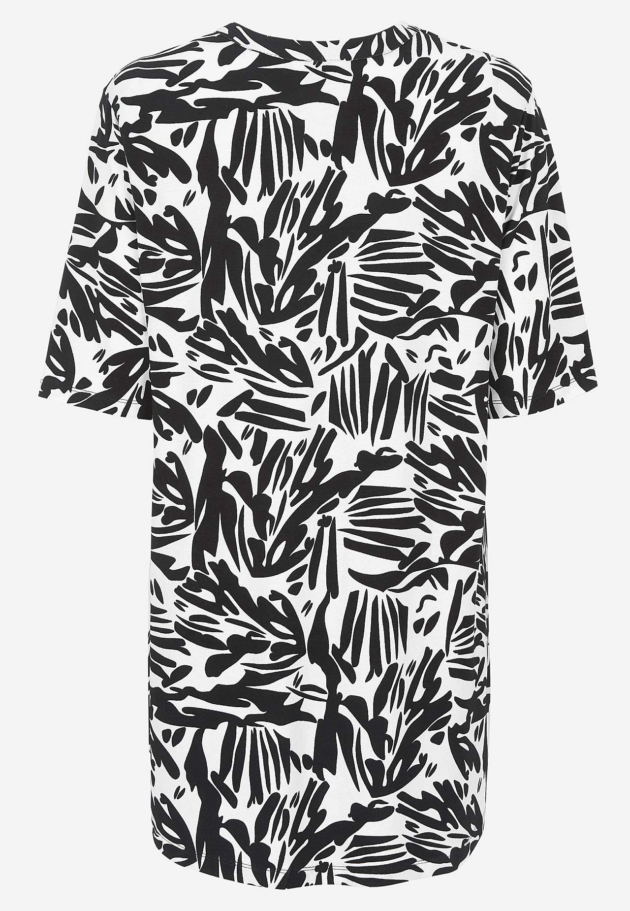 Jersey tuniek met een v-hals