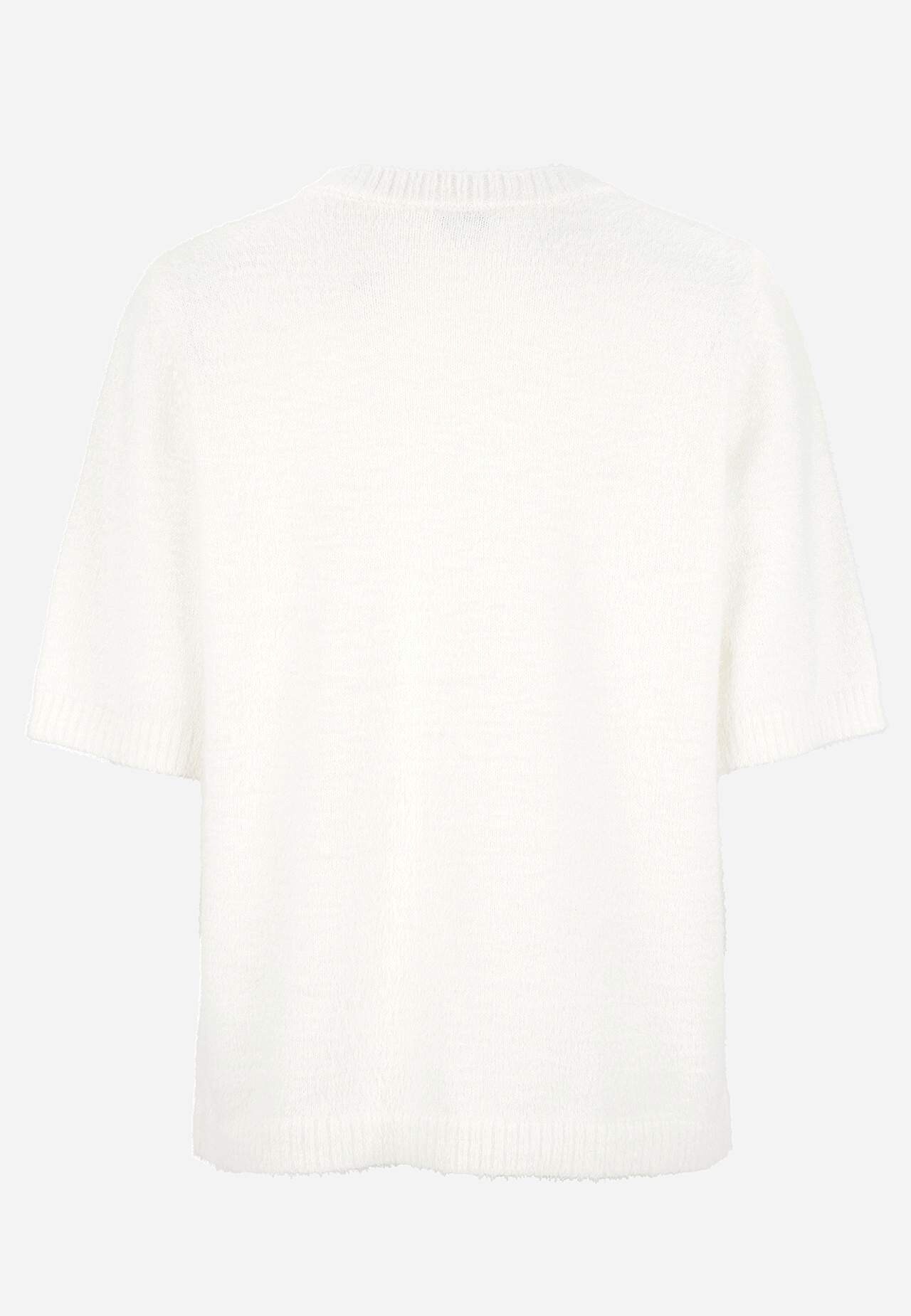 Gebreide sweater met korte mouwen