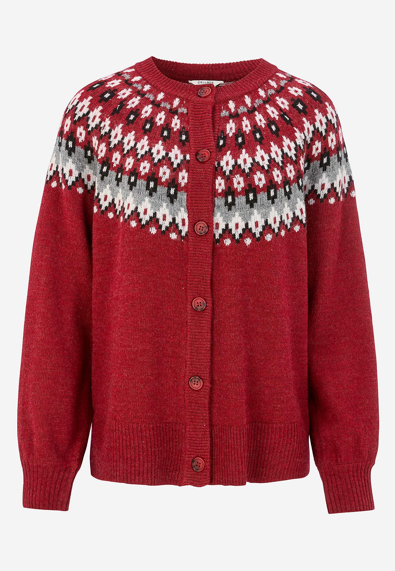 Cardigan met een jacquard patroon