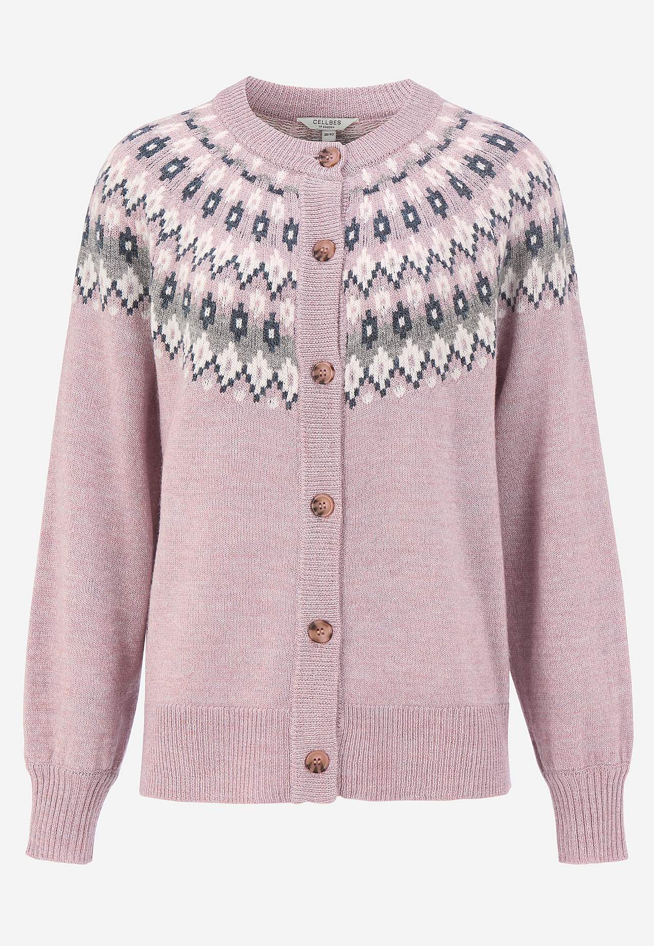 Cardigan met een jacquard patroon