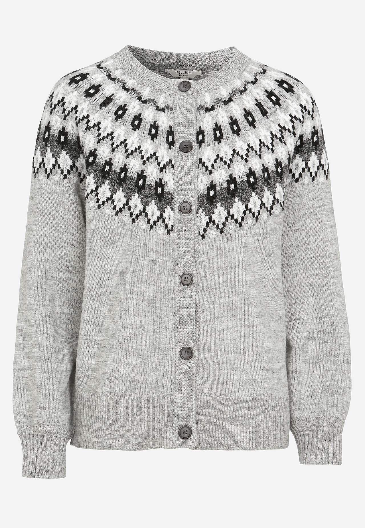 Cardigan met een jacquard patroon
