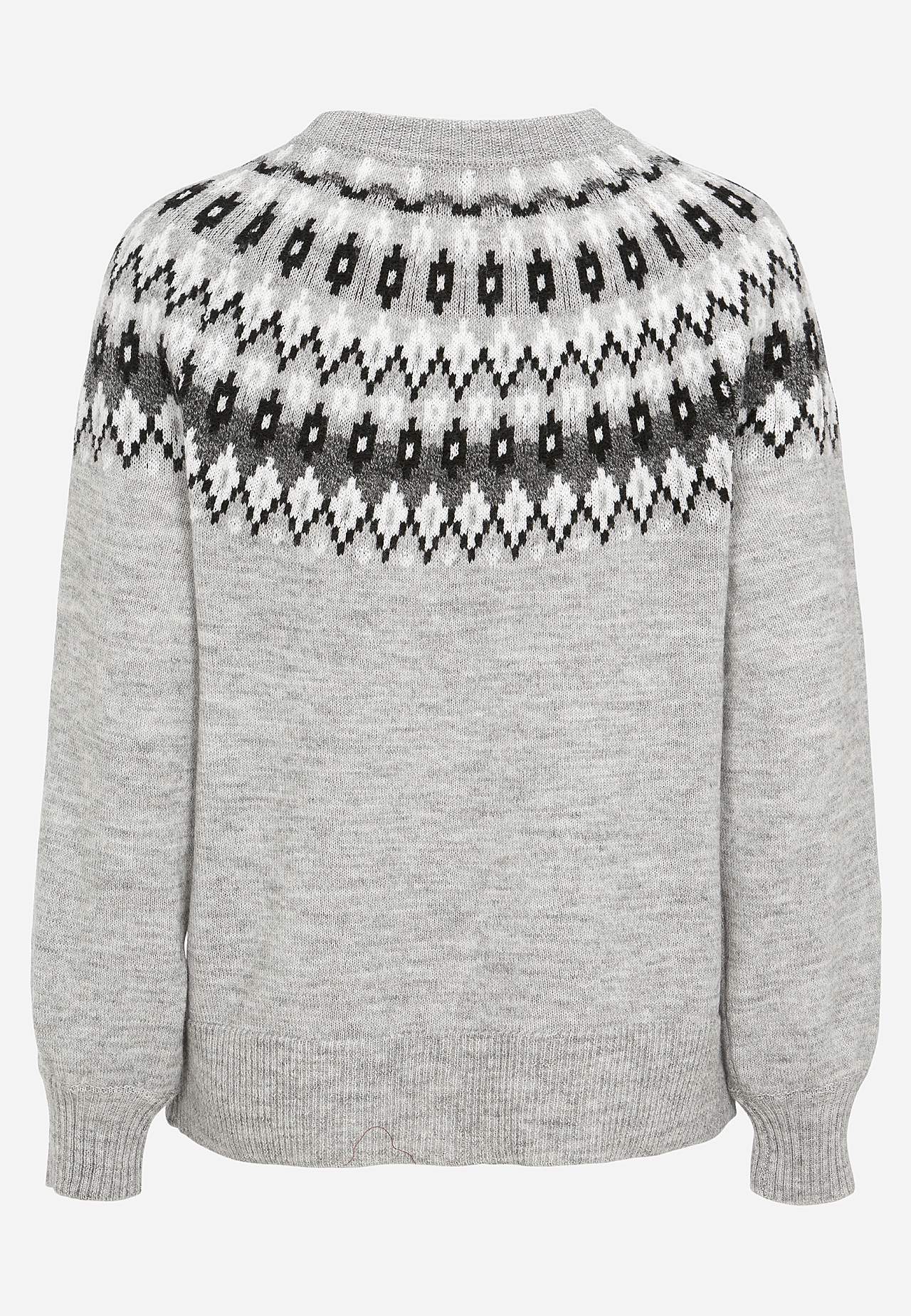 Cardigan met een jacquard patroon