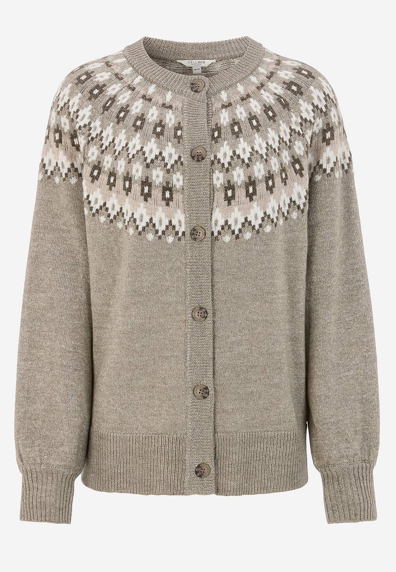 Cardigan met een jacquard patroon