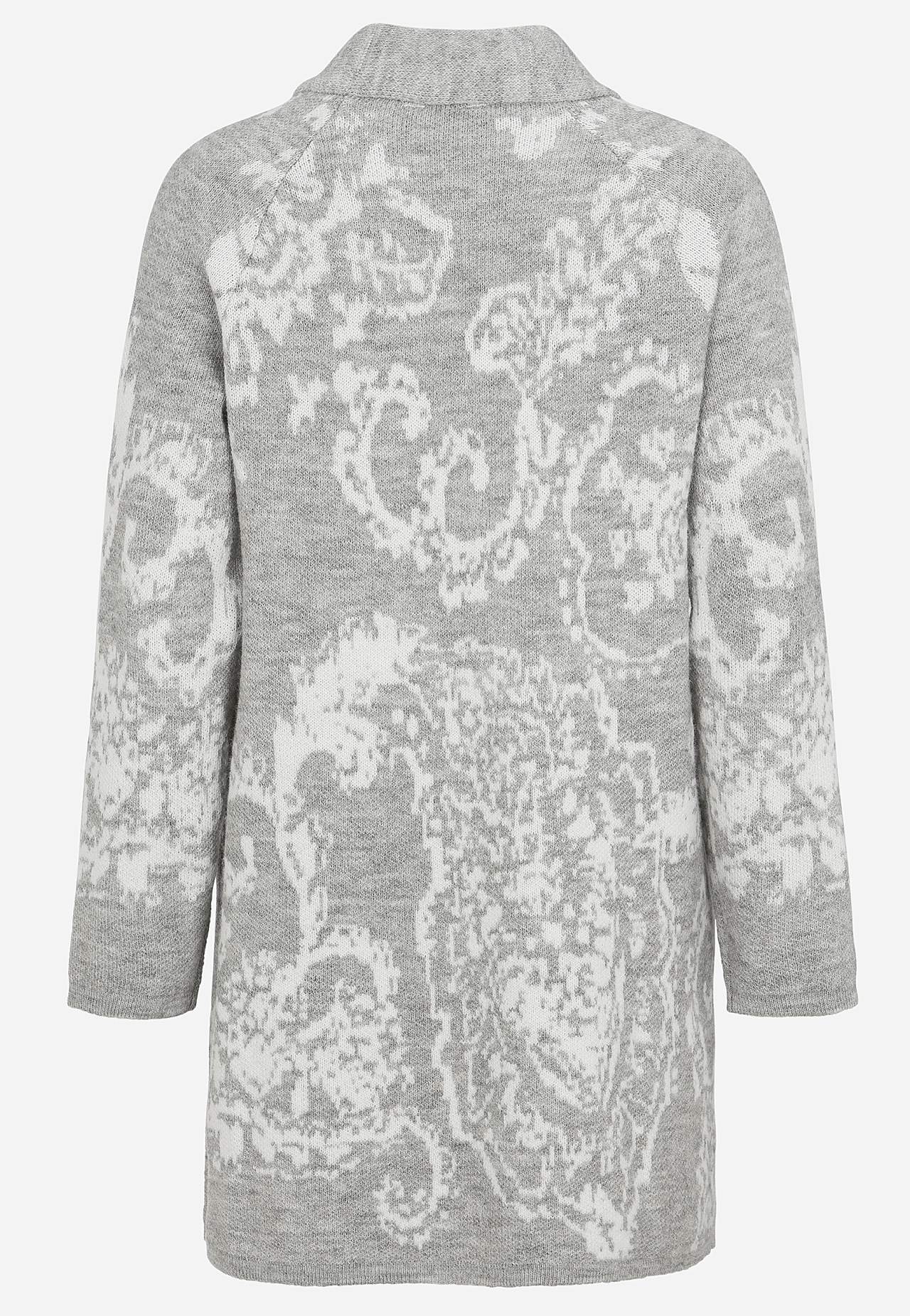 Jacquardgebreide cardigan