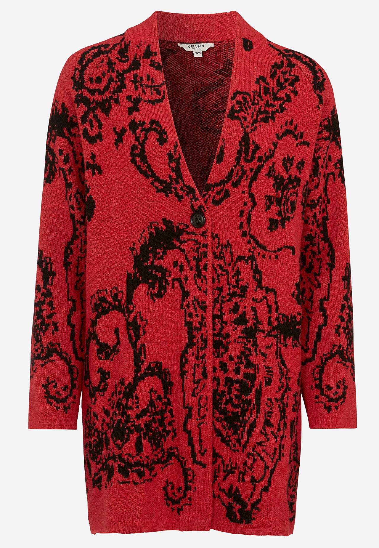 Jacquardgebreide cardigan