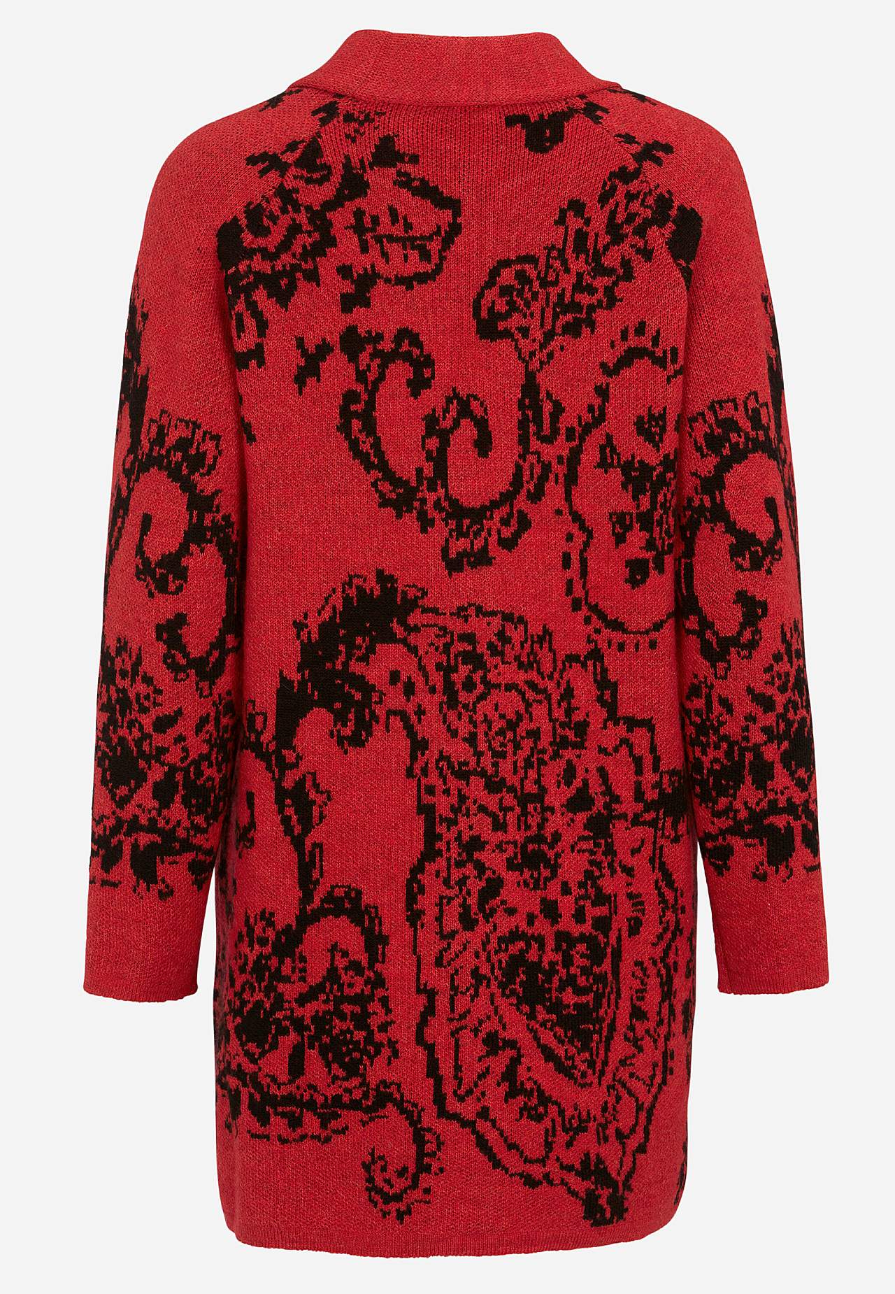 Jacquardgebreide cardigan