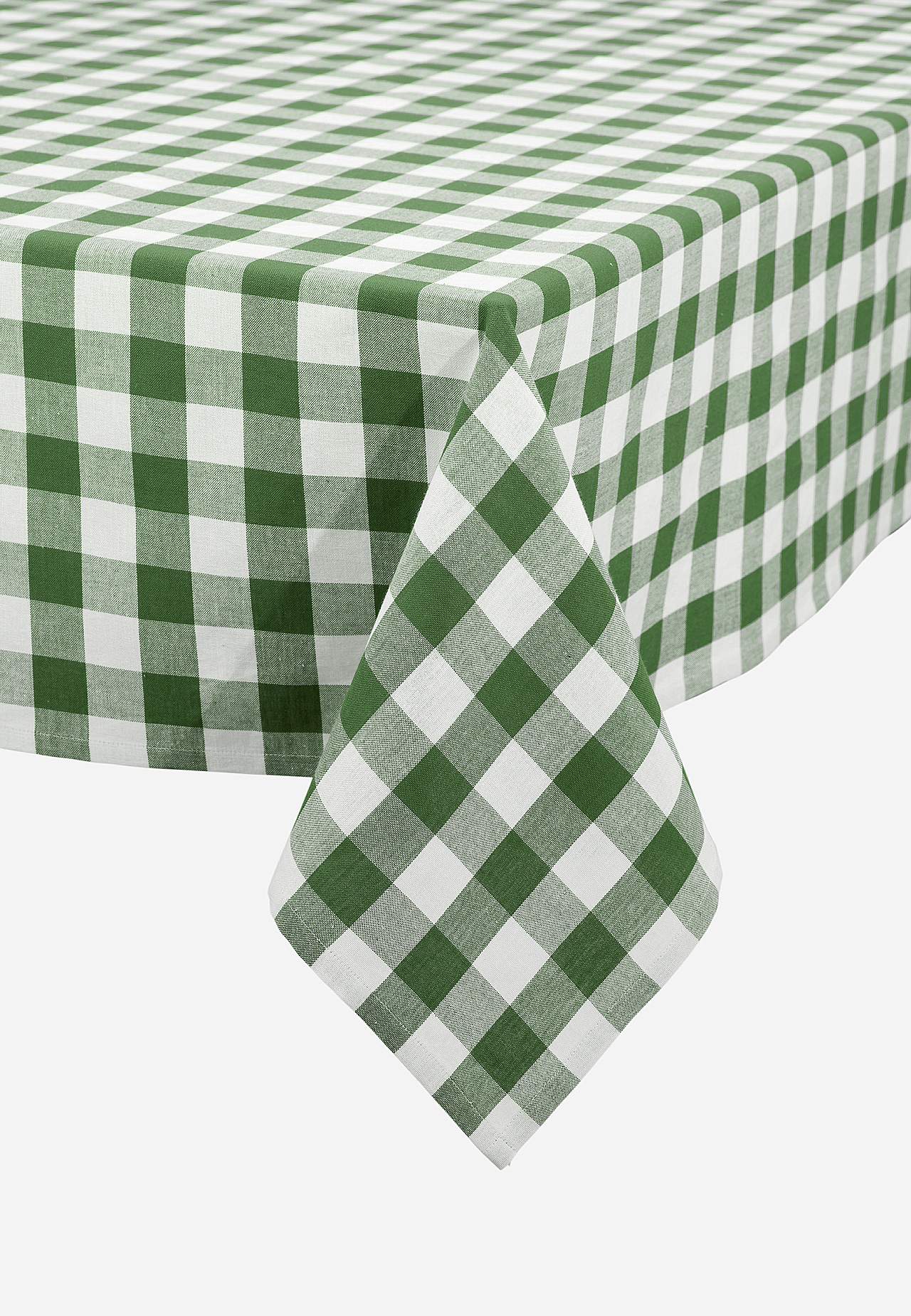 Gevlochten en geruit tafelkleed