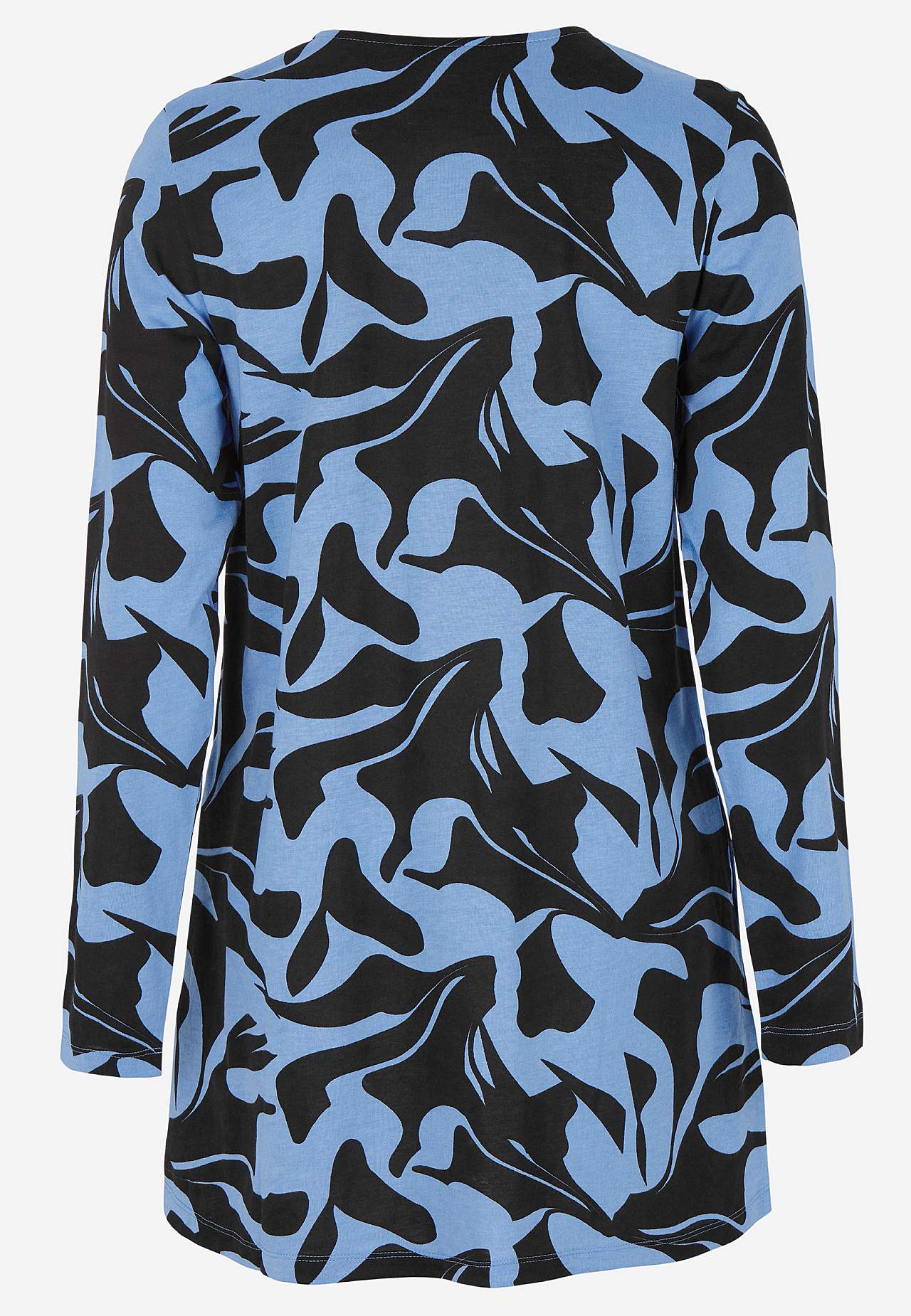 Patroonvormige jersey tuniek met zakken