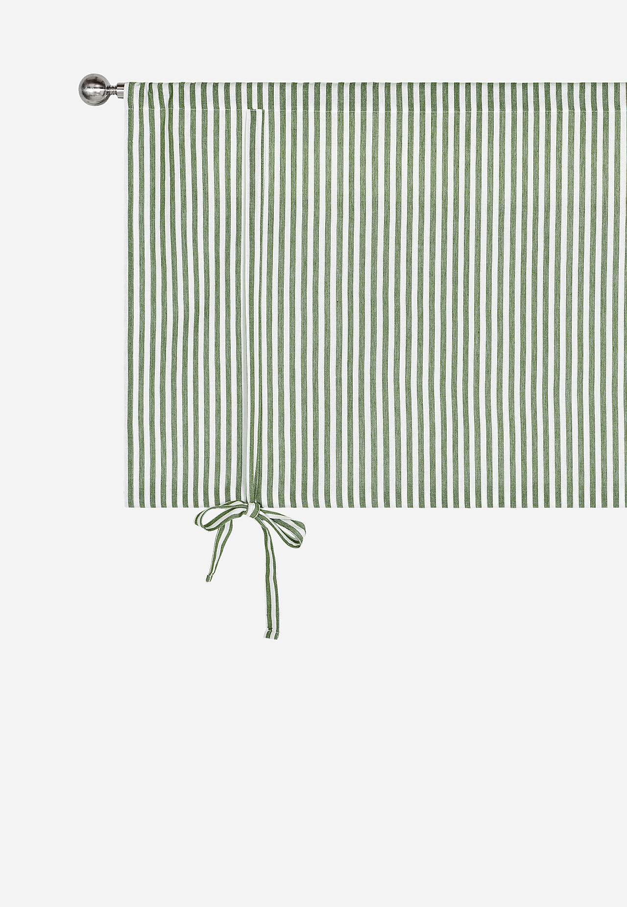 Gevlochten en gestreept vouwgordijn