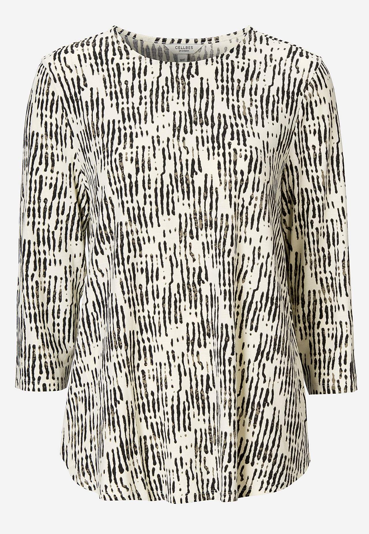 Jersey-topje met 3/4 mouw