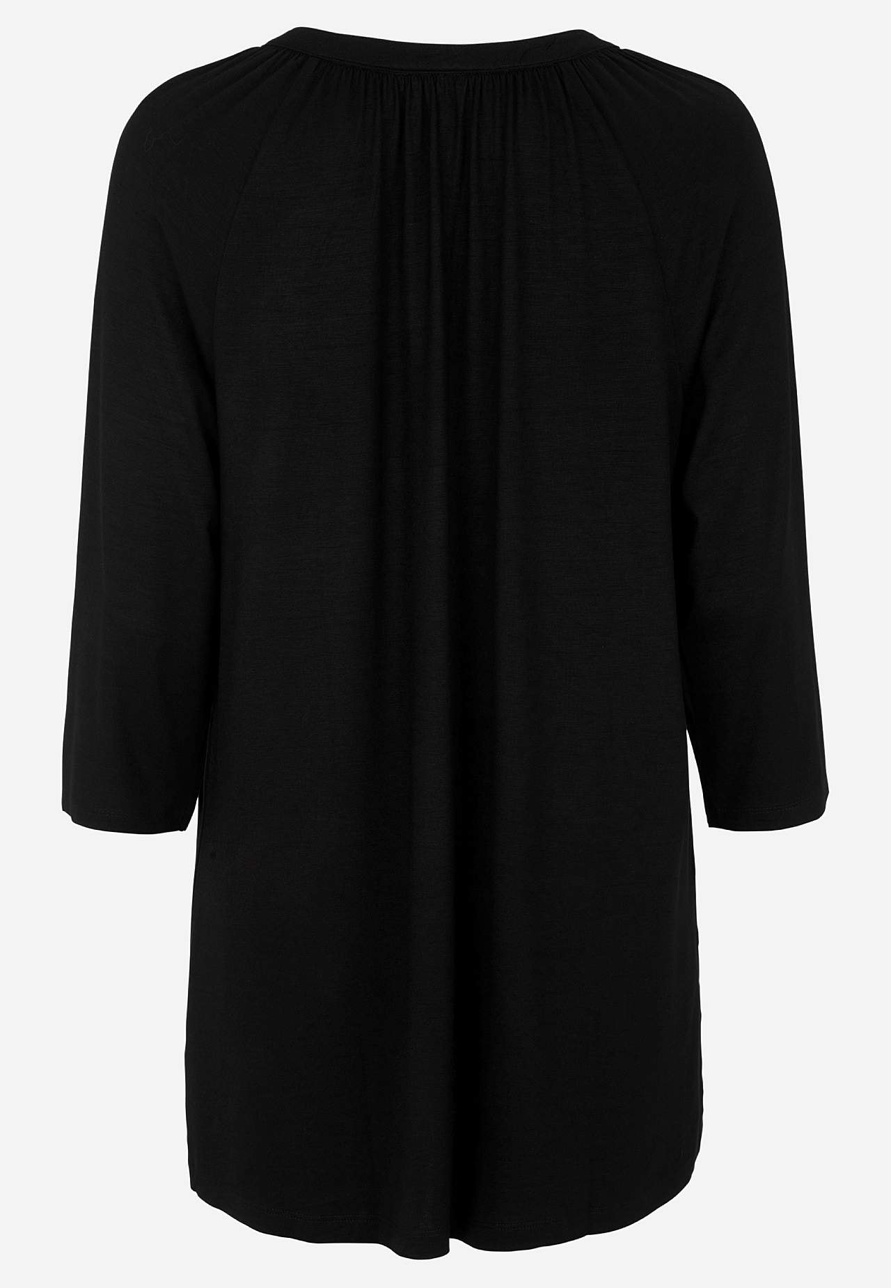 Jersey tuniek met een v-hals
