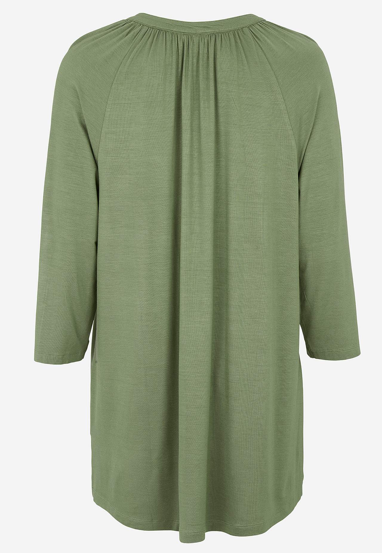 Jersey tuniek met een v-hals