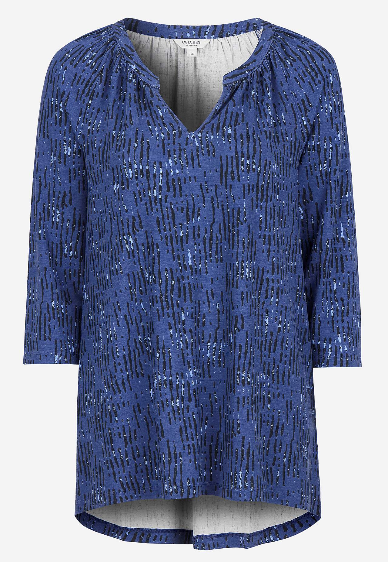 Jersey tuniek met een v-hals