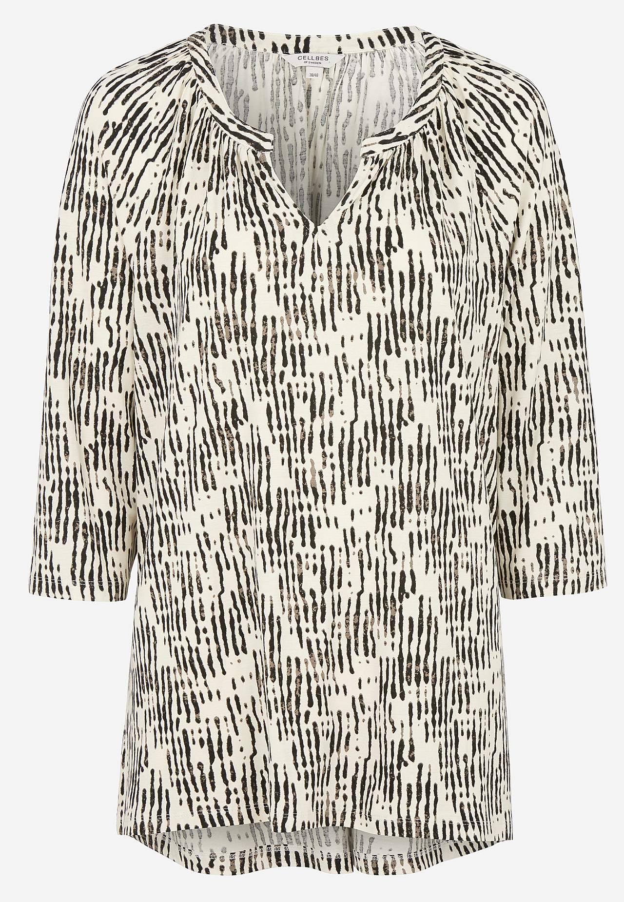 Jersey tuniek met een v-hals