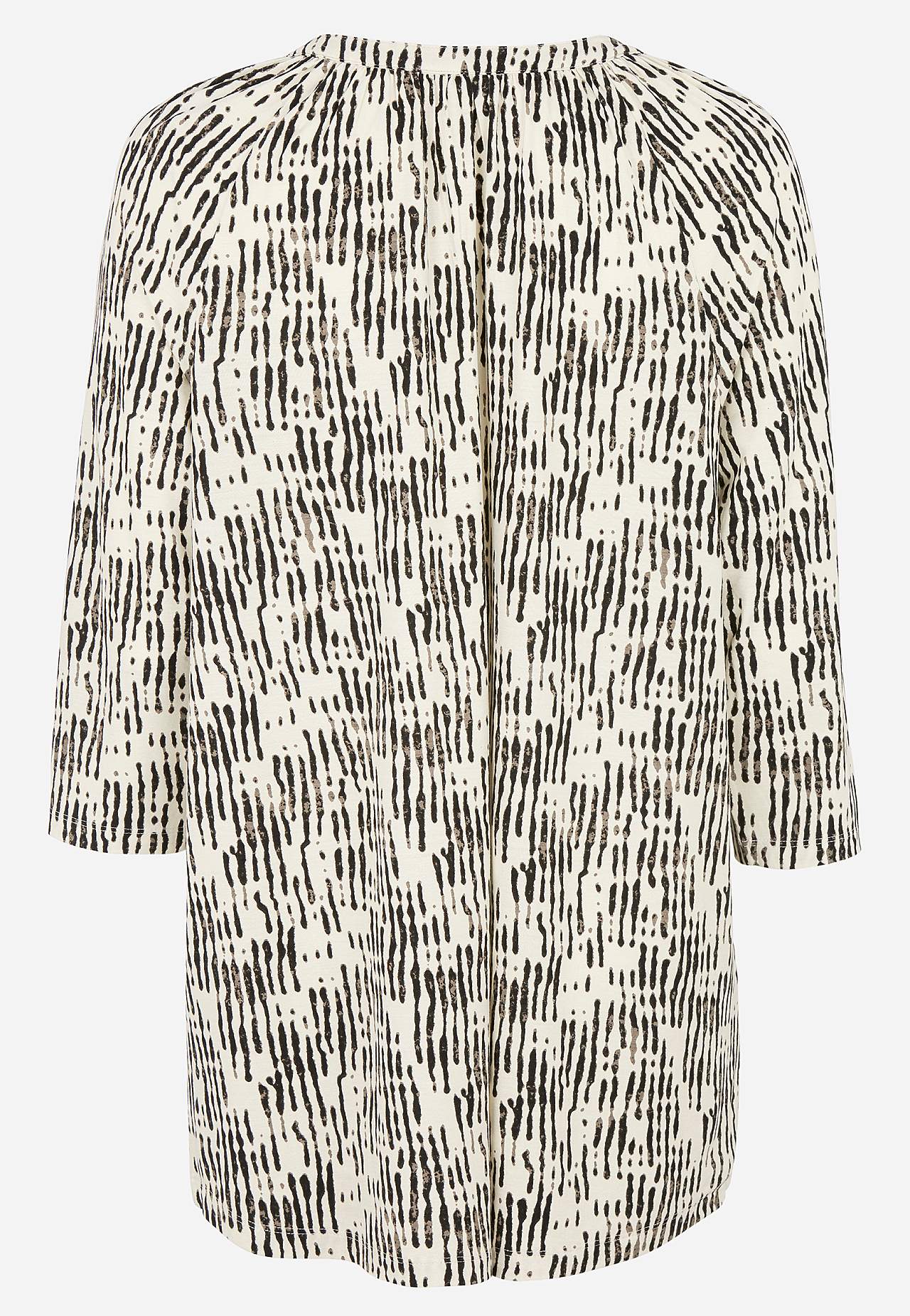 Jersey tuniek met een v-hals