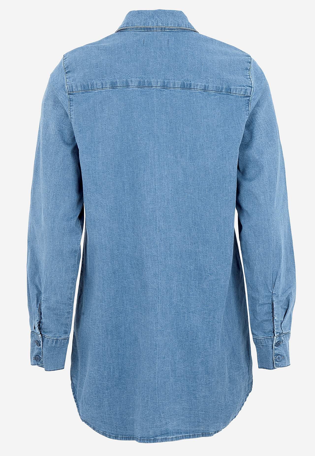 Elastische tuniek van denim