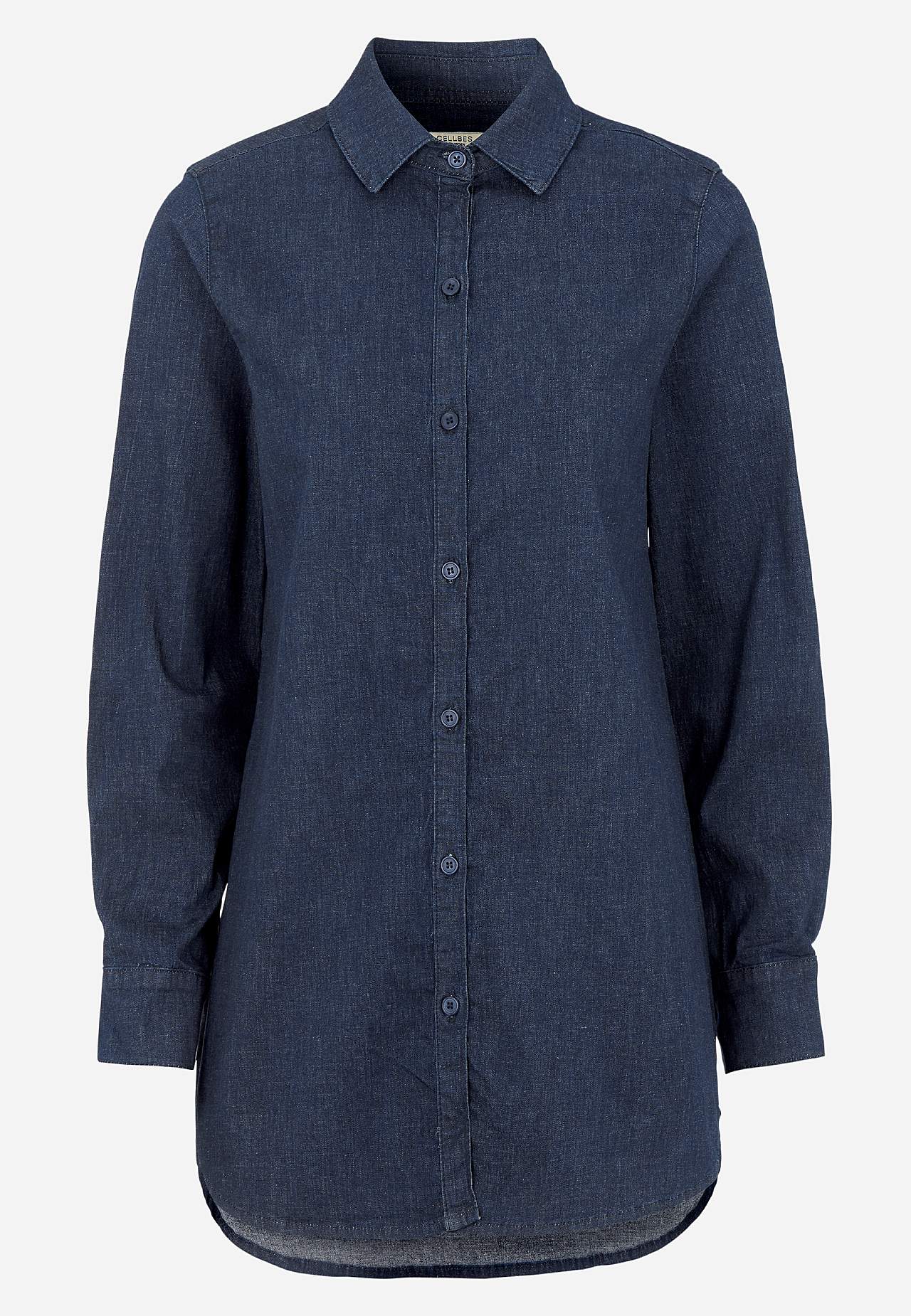Elastische tuniek van denim
