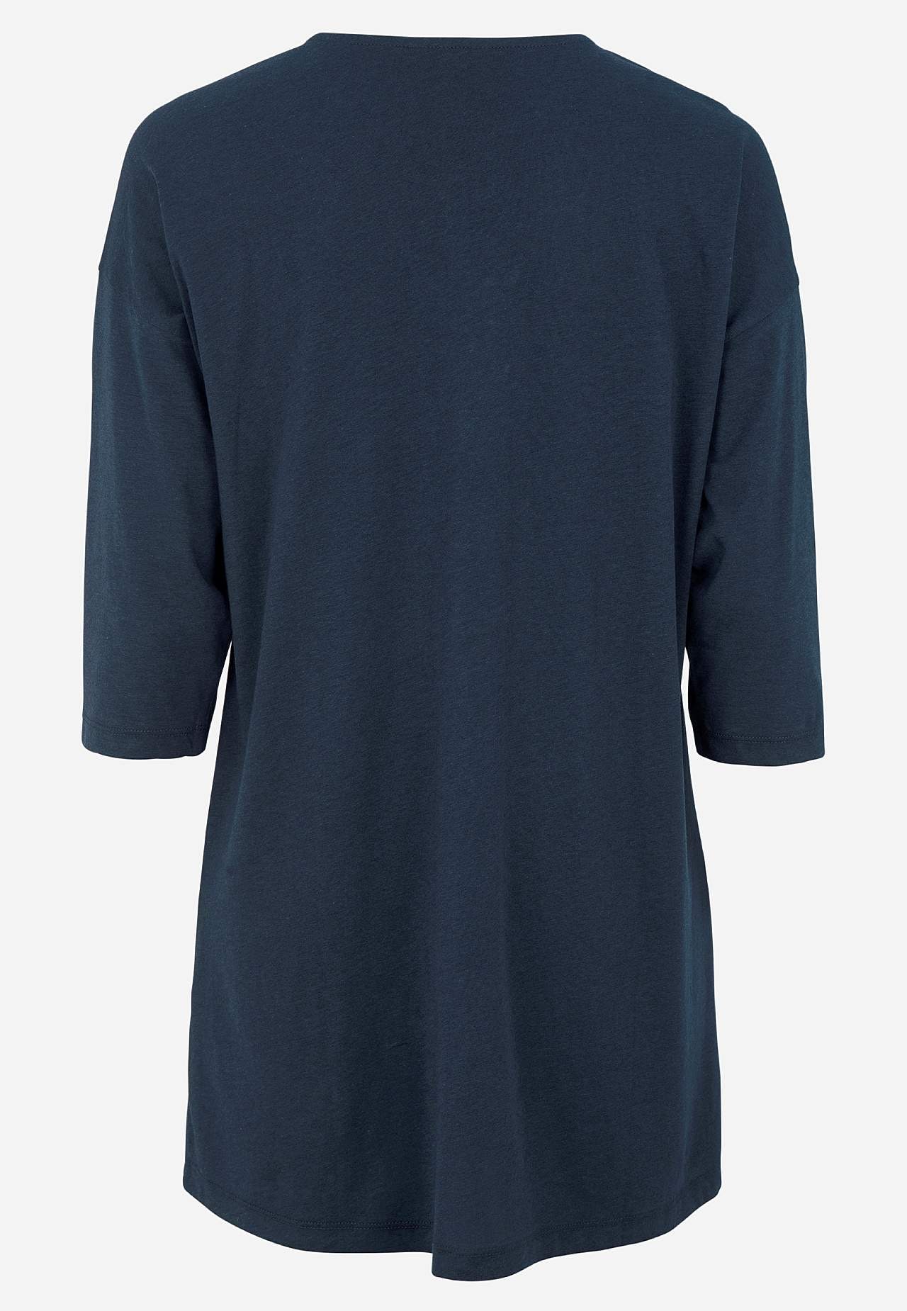 Jersey tuniek met kreuk detail