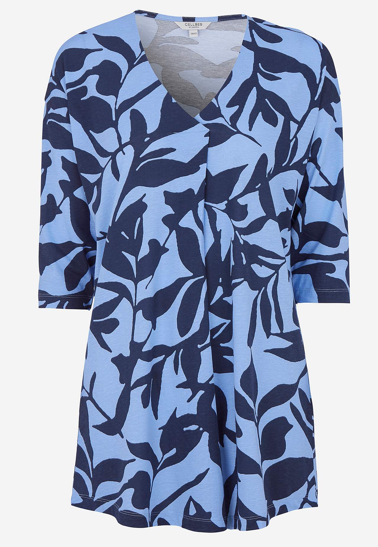Jersey tuniek met kreuk detail