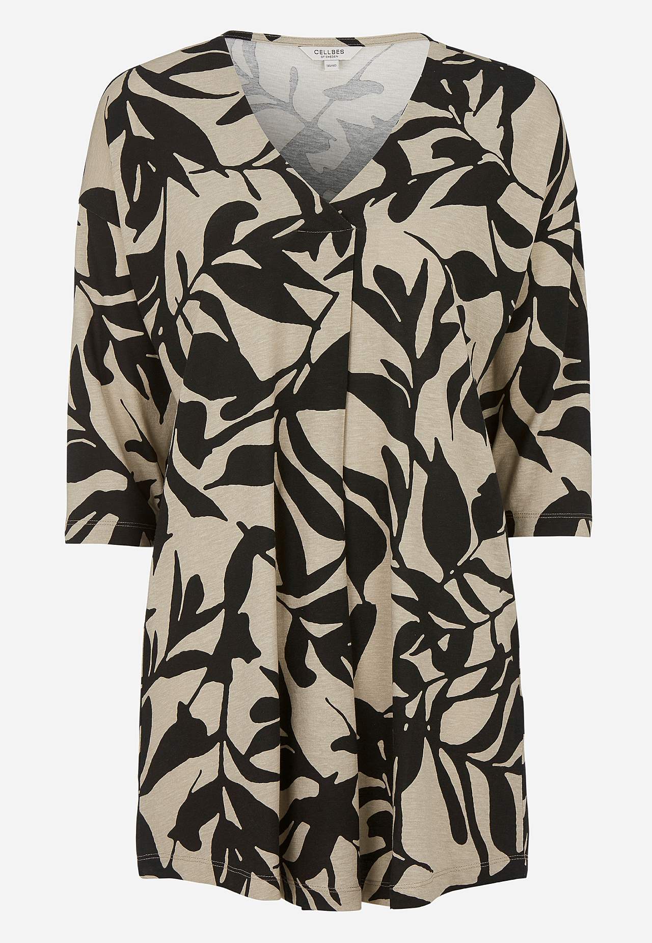Jersey tuniek met kreuk detail