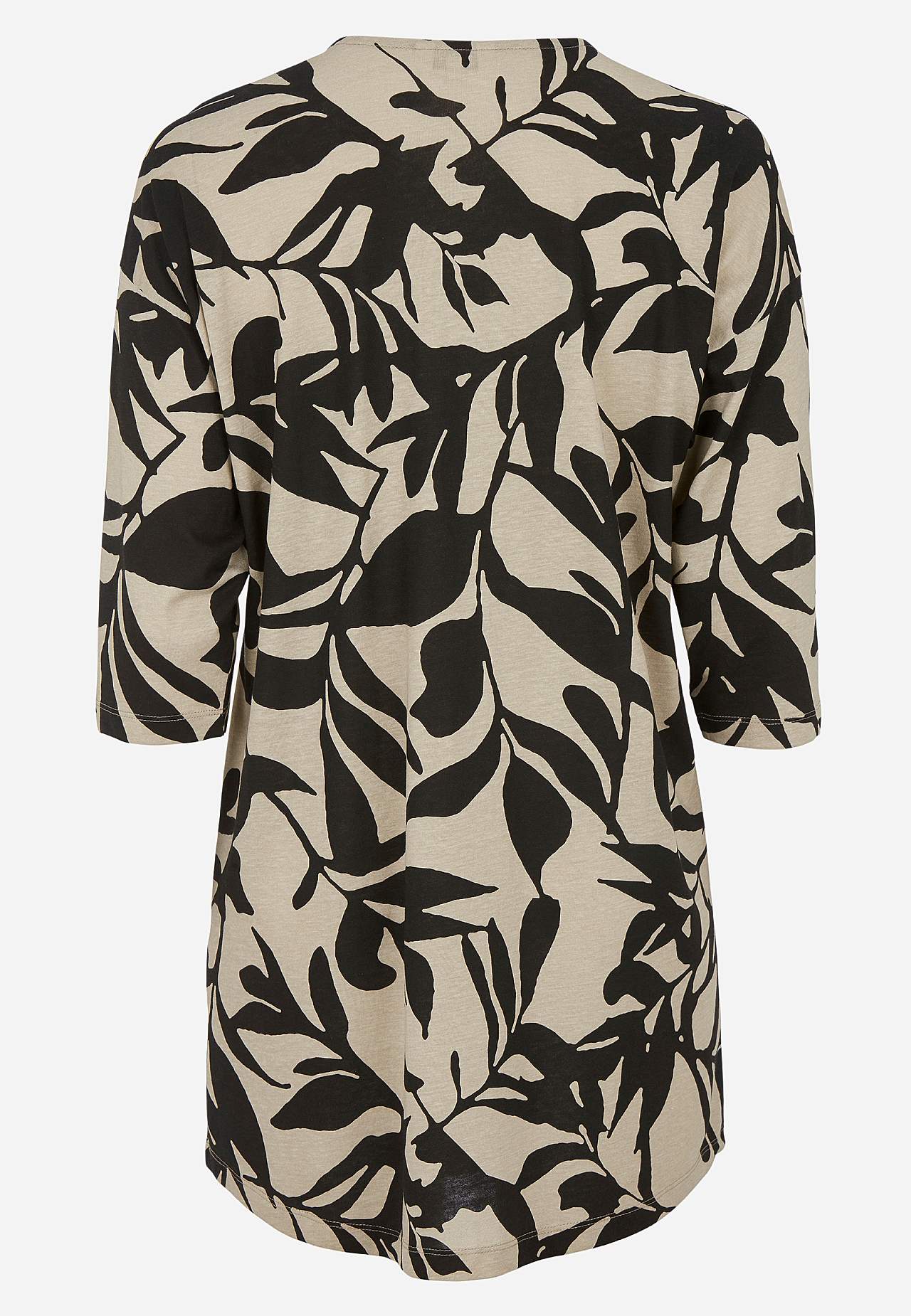 Jersey tuniek met kreuk detail