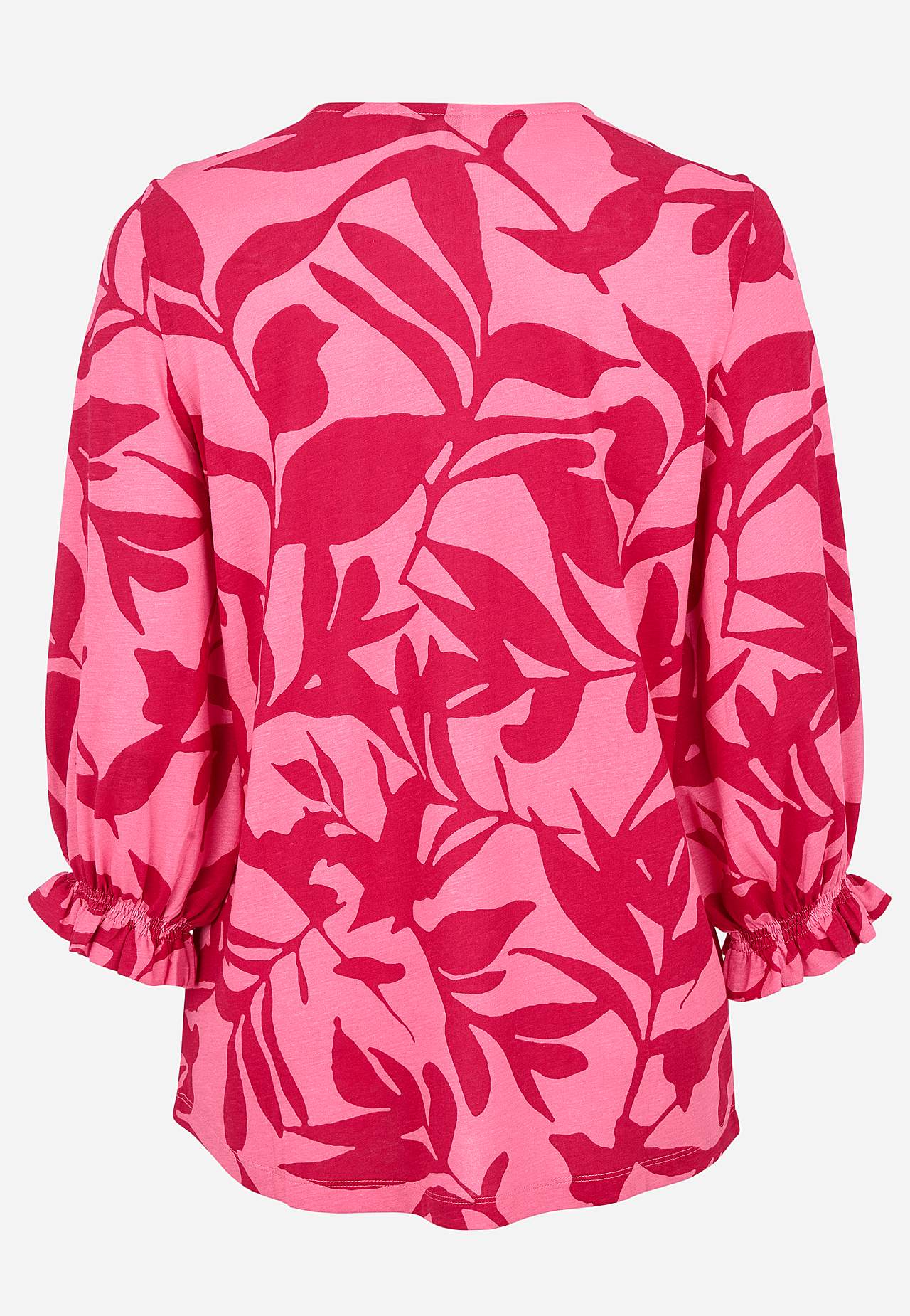 Jersey-topje met gesmokt detail